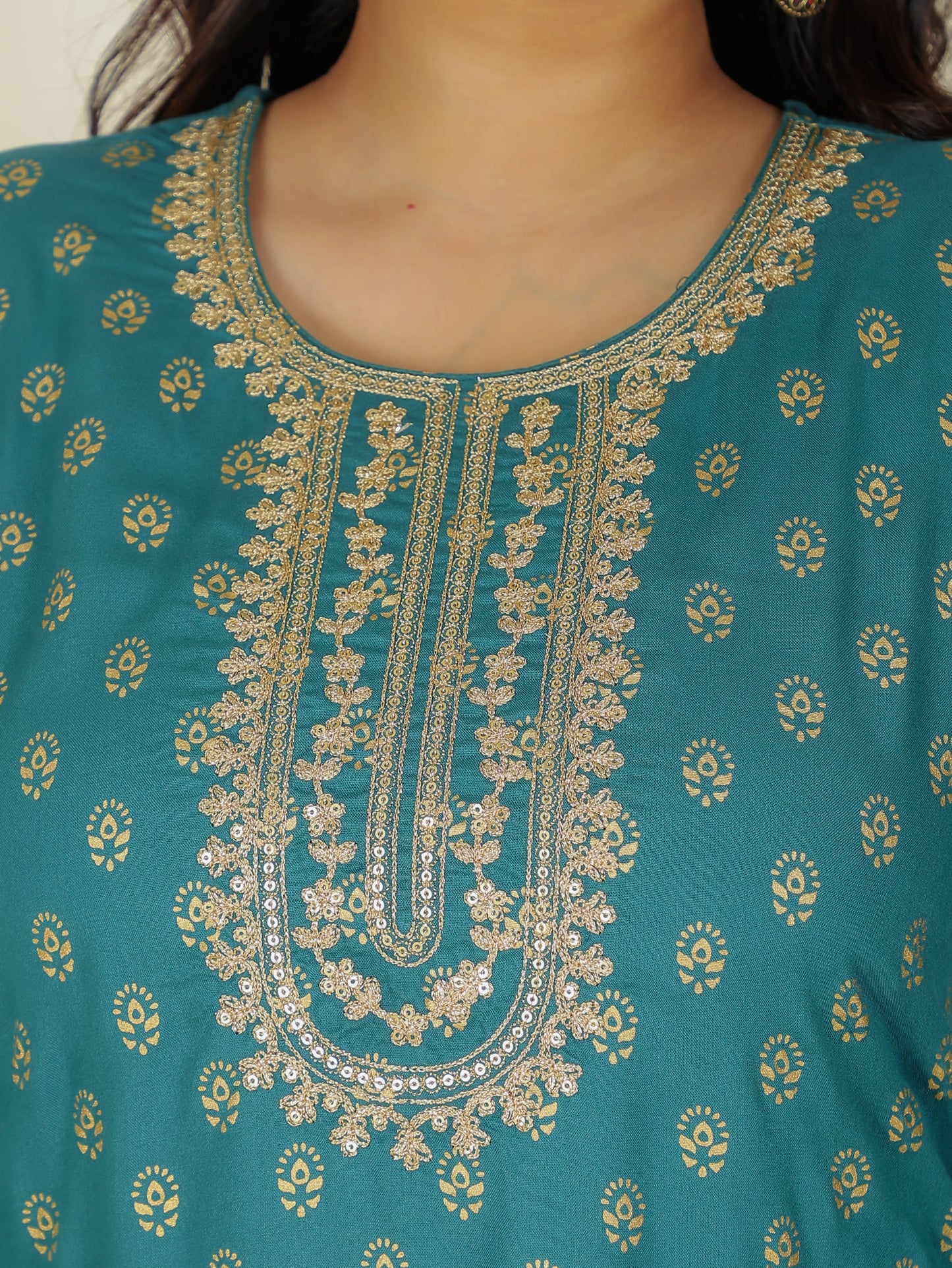 Rayon Gold foil Kurta