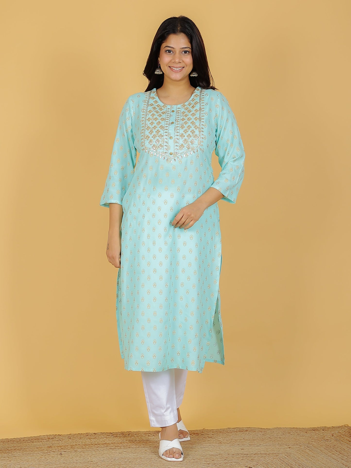 Rayon Butti Kurta