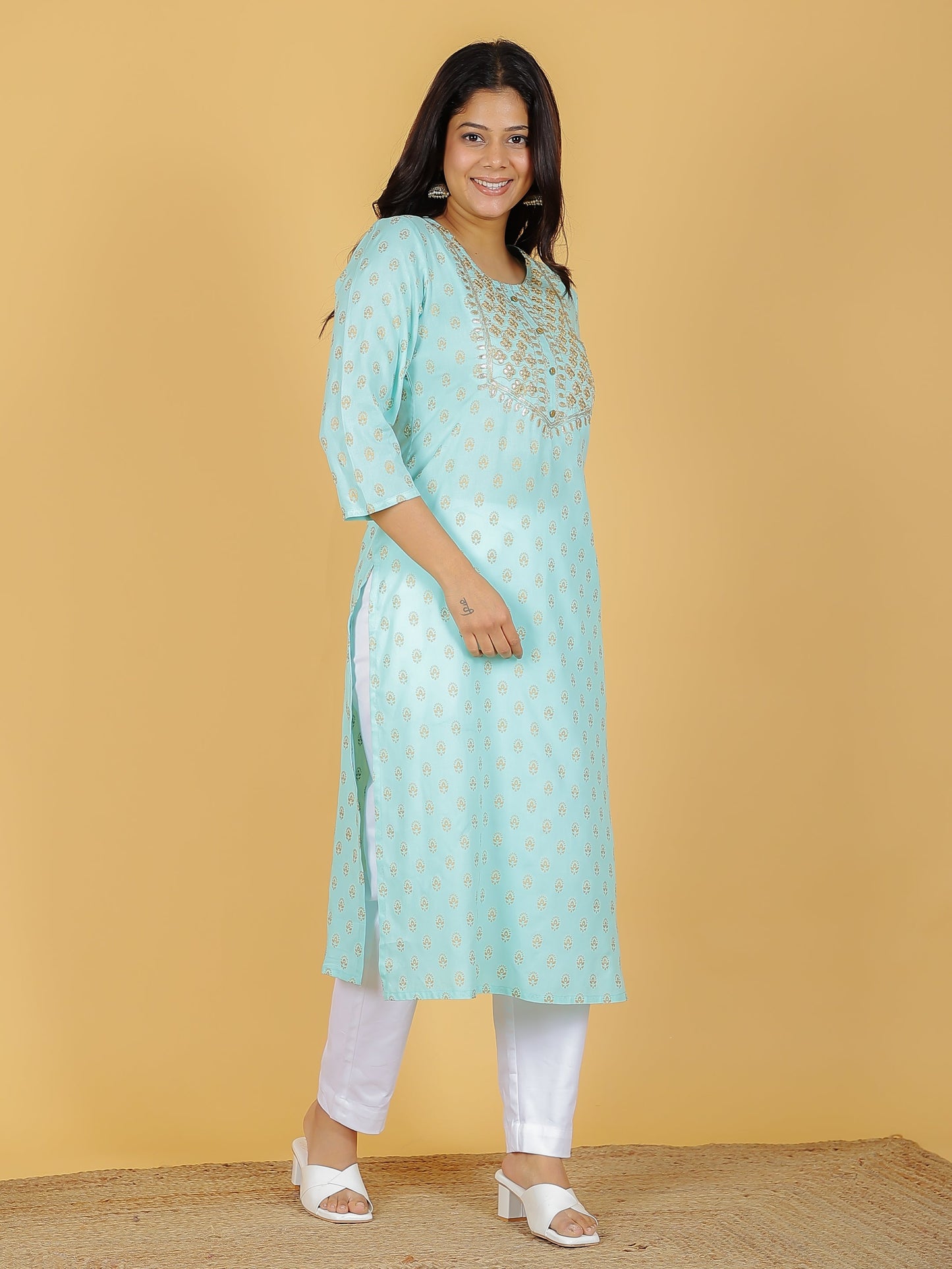 Rayon Butti Kurta