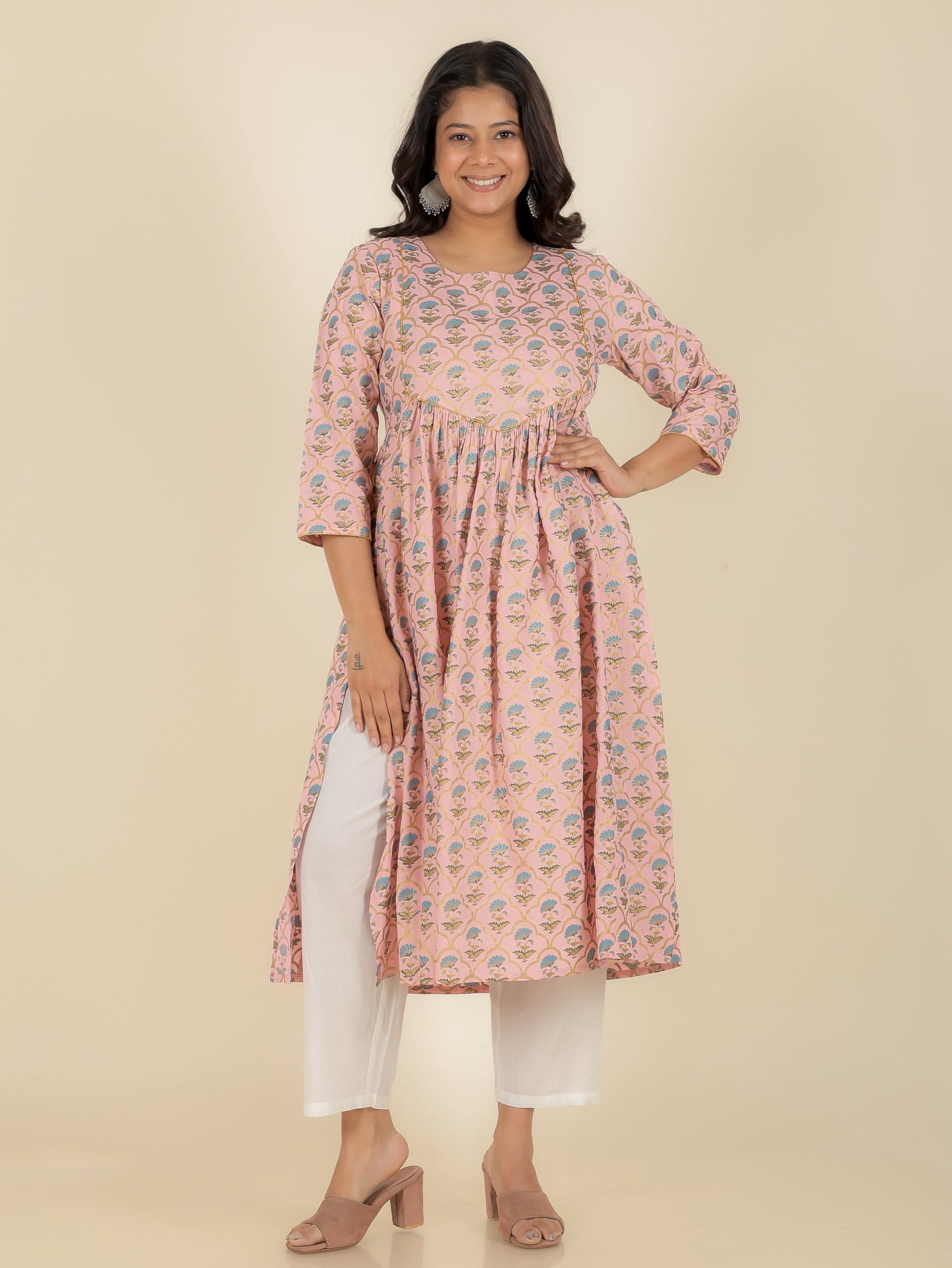 Rayon Floral Kurta