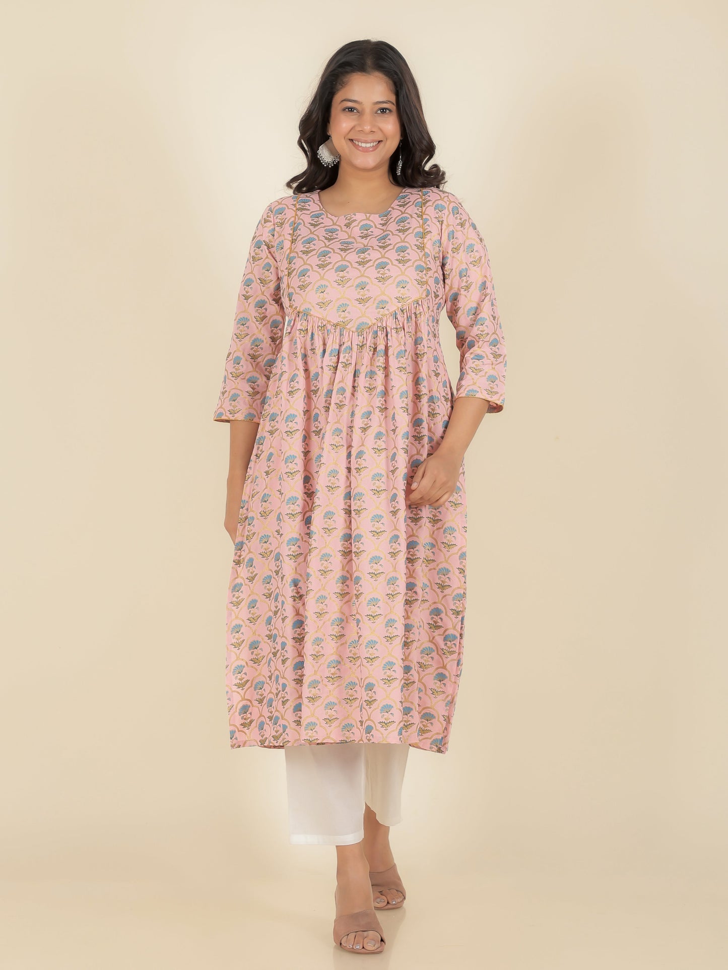 Rayon Floral Kurta