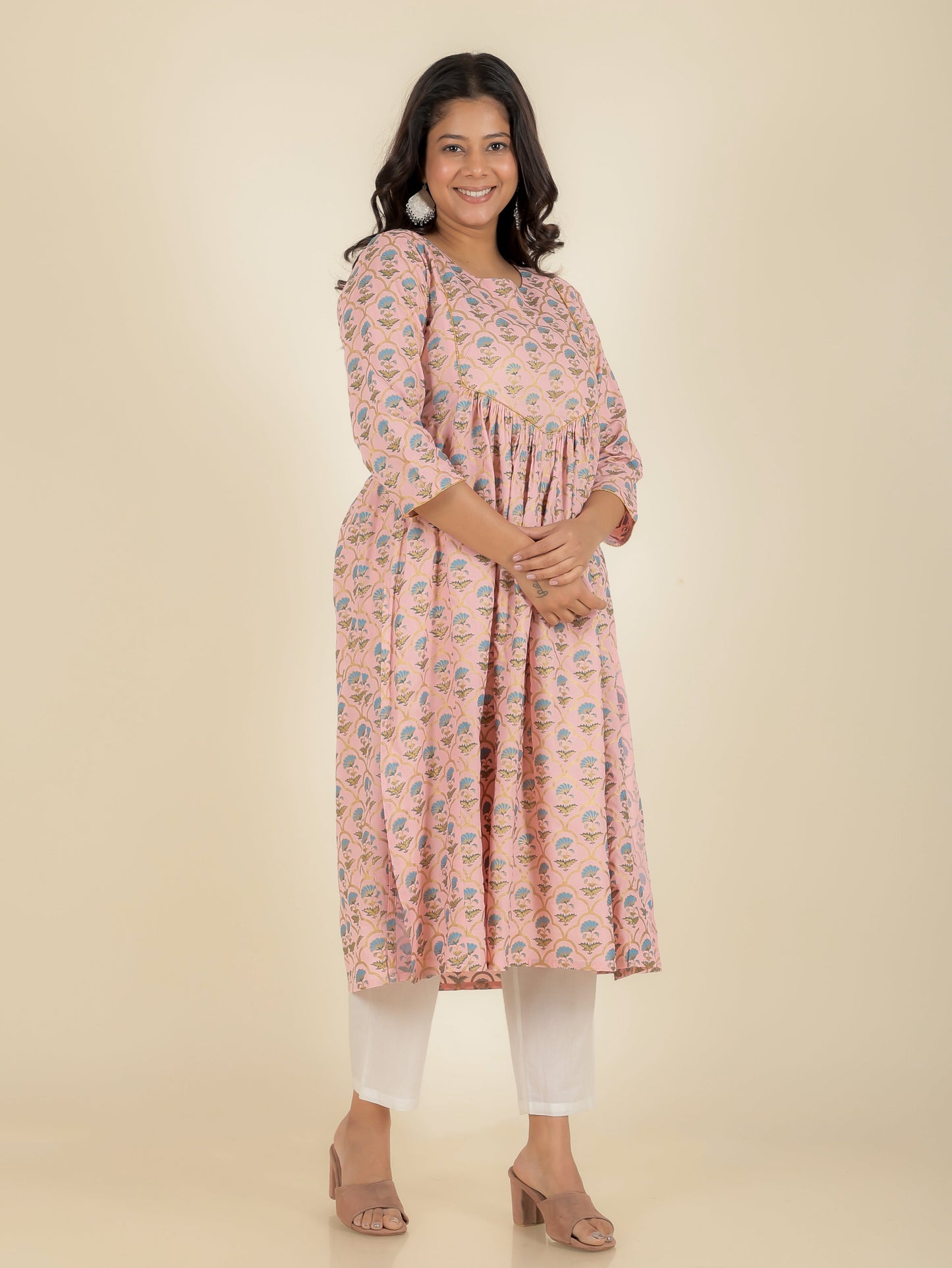 Rayon Floral Kurta