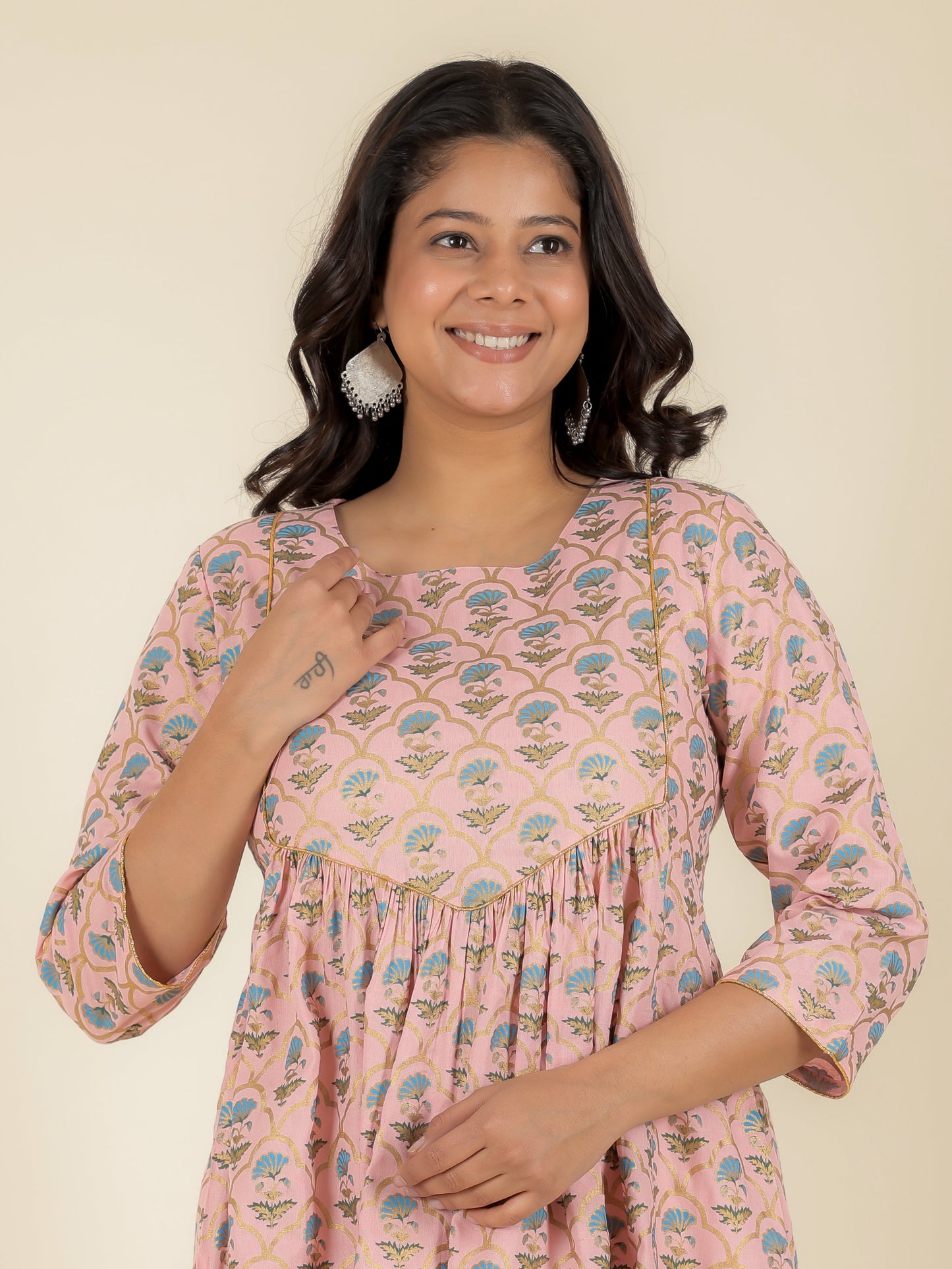 Rayon Floral Kurta