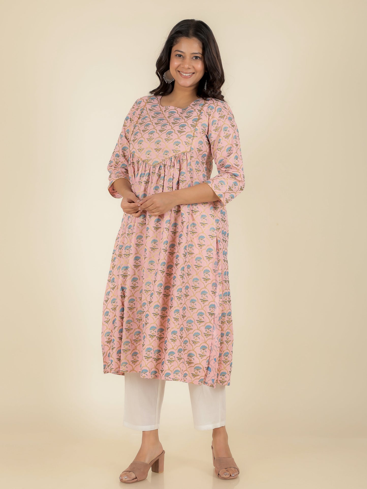 Rayon Floral Kurta