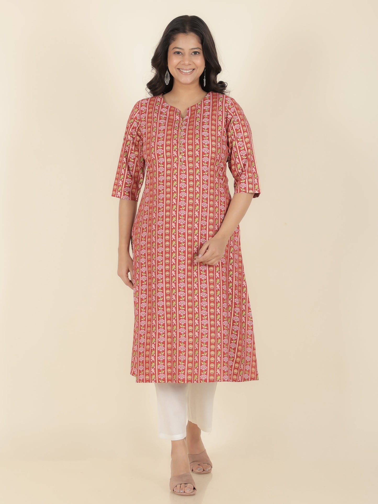 Rayon Floral Kurta