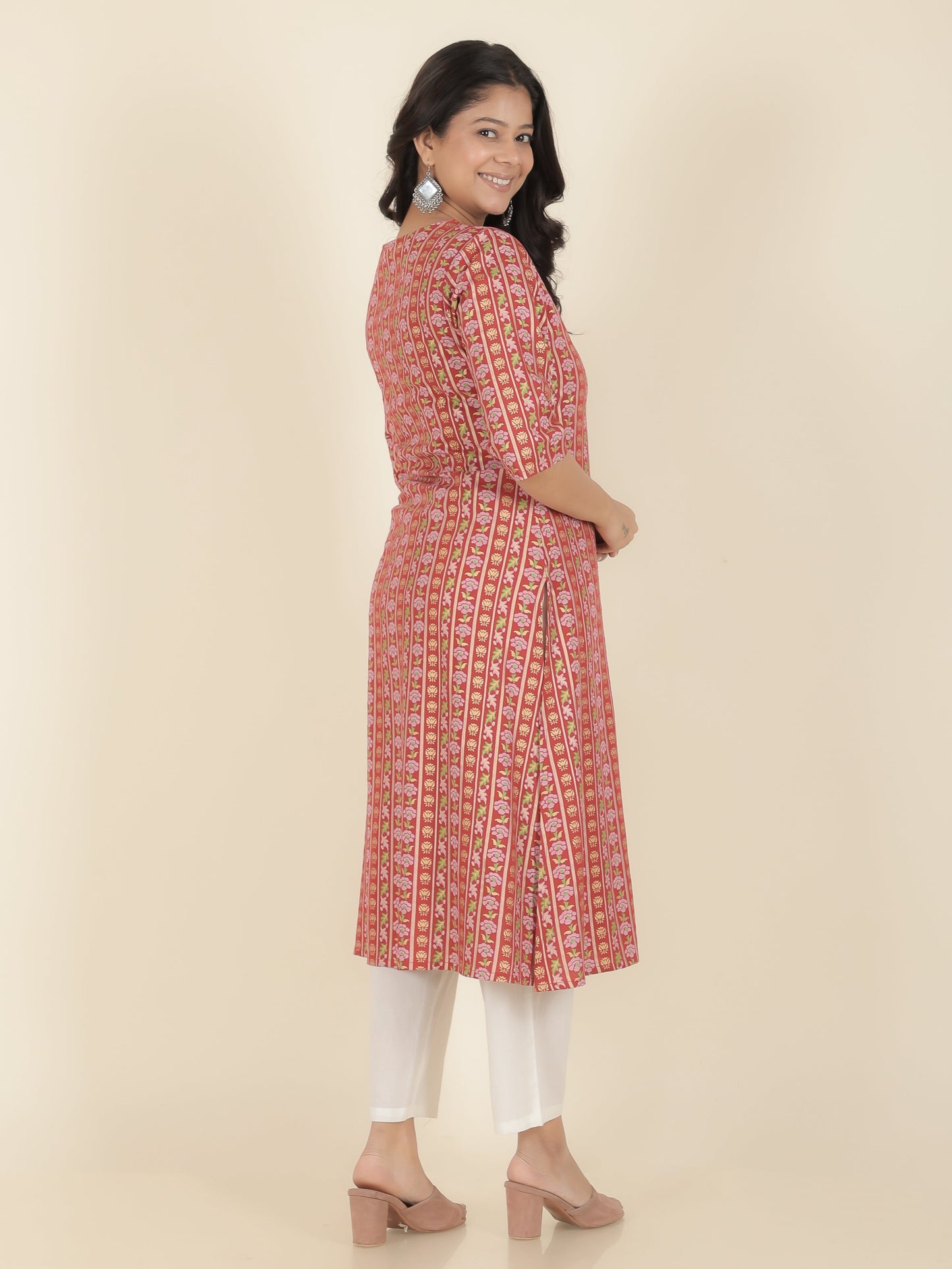 Rayon Floral Kurta