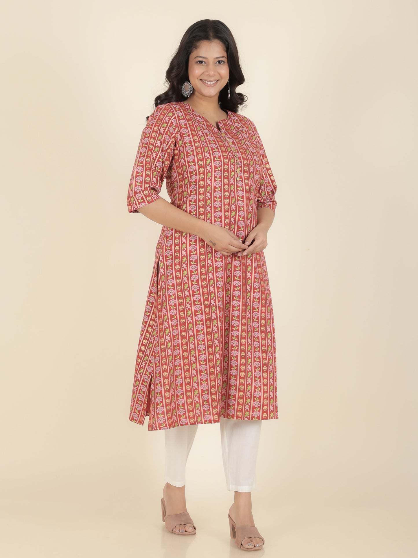 Rayon Floral Kurta