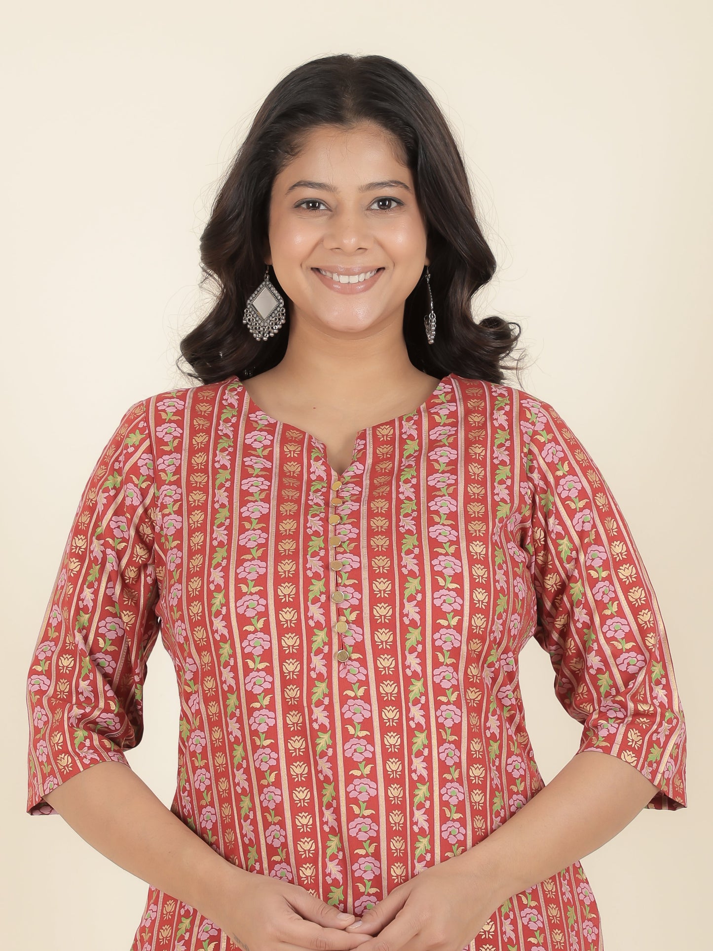 Rayon Floral Kurta