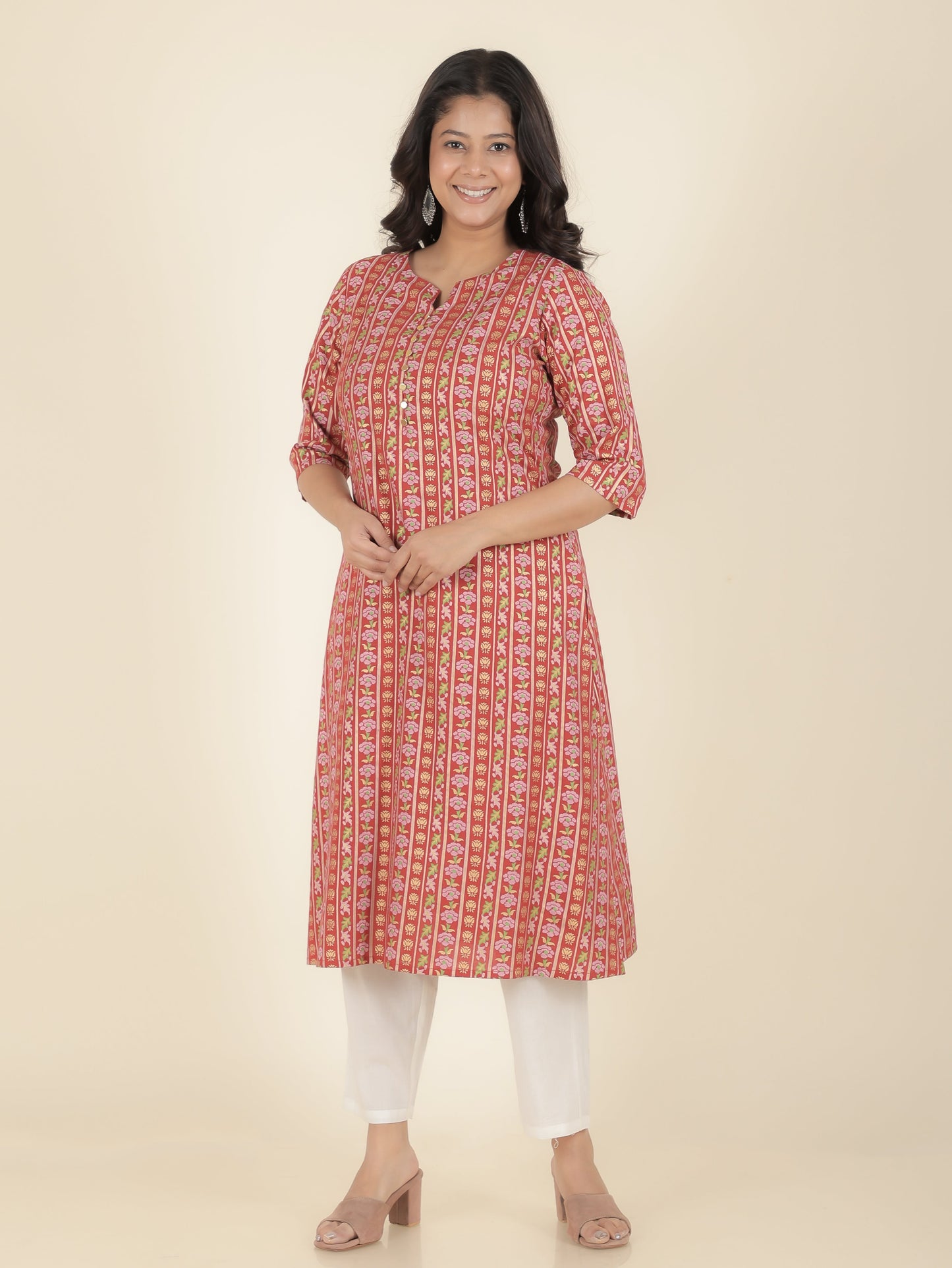 Rayon Floral Kurta