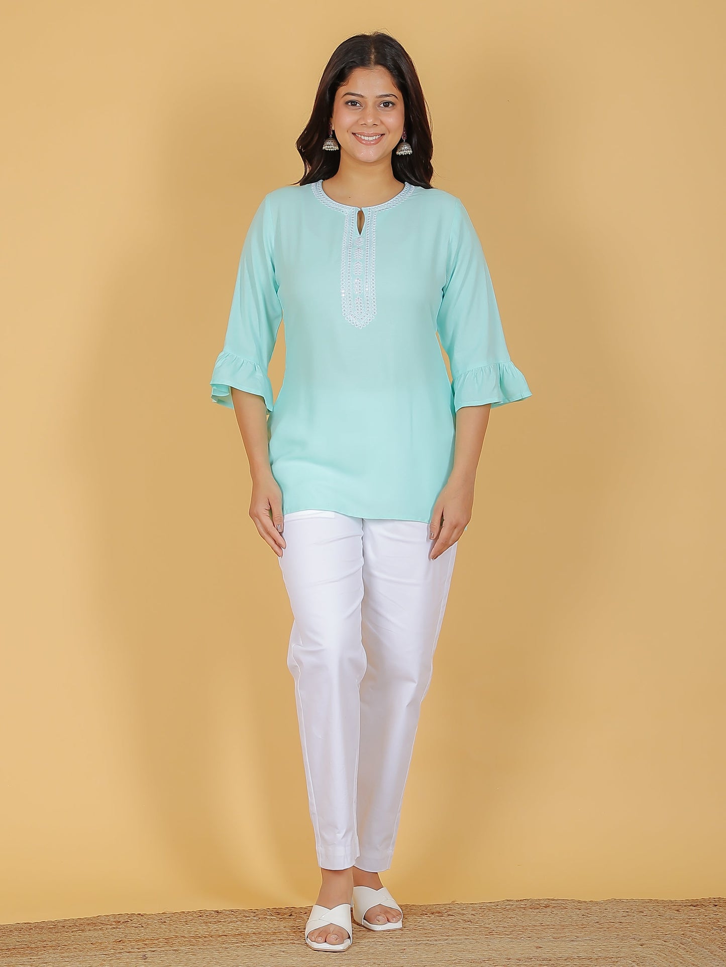 Rayon Solid Kurti