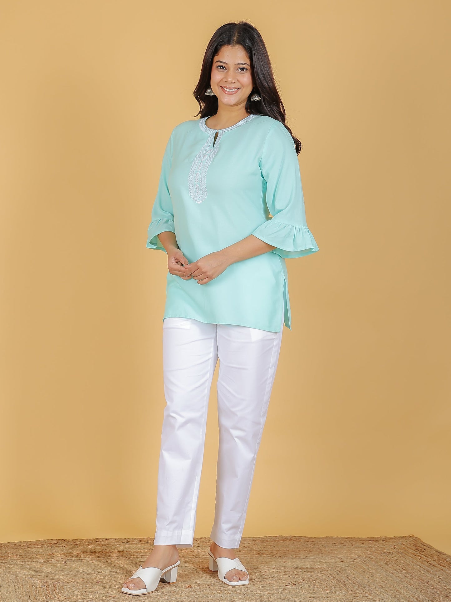 Rayon Solid Kurti