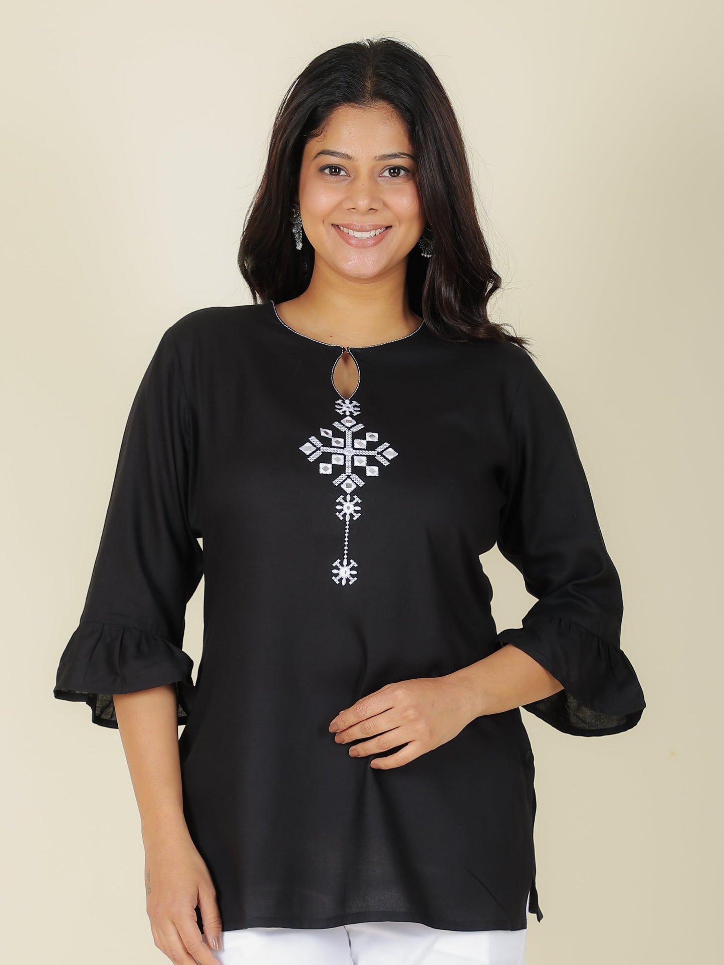 Rayon Solid Kurti