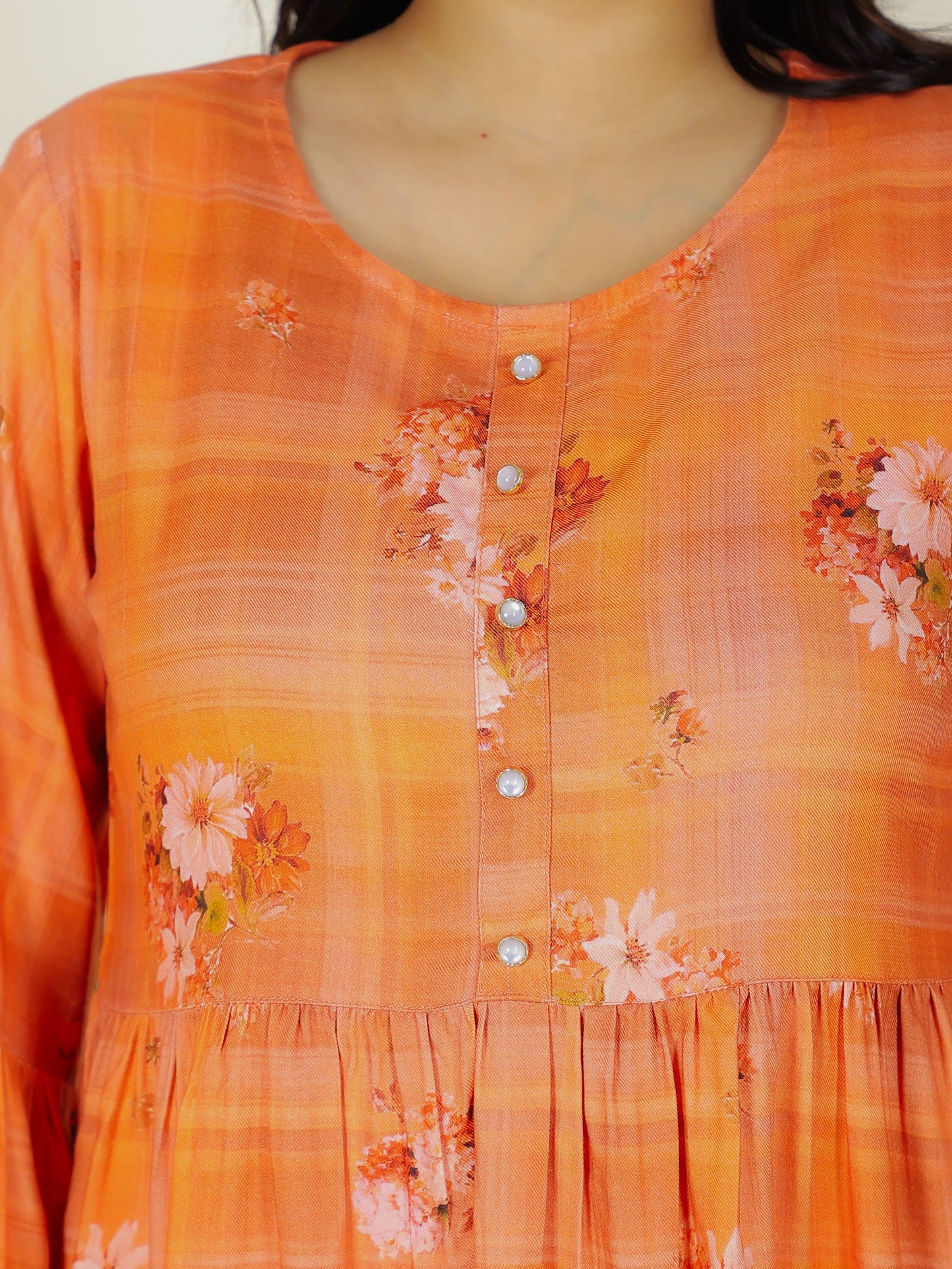 Rayon Floral Kurti