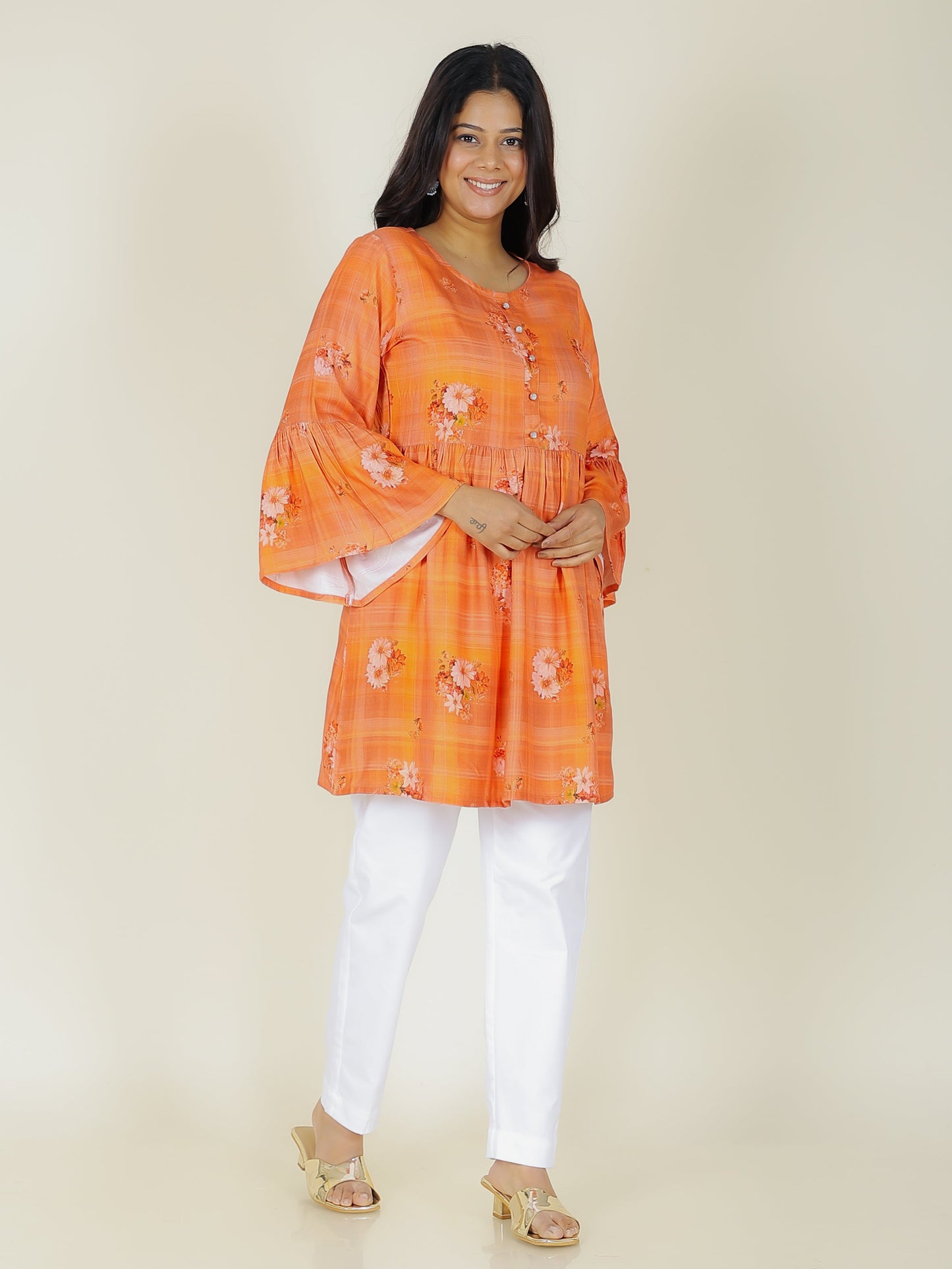 Rayon Floral Kurti