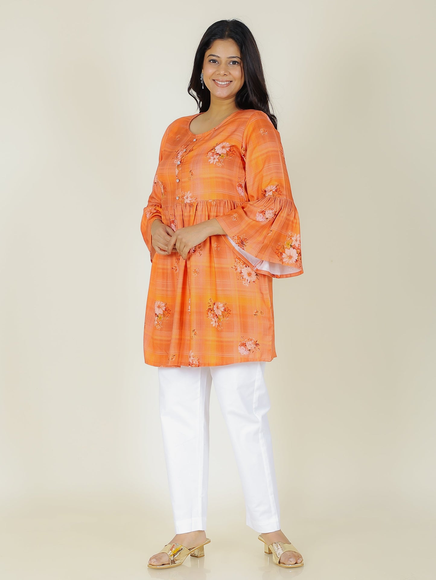 Rayon Floral Kurti