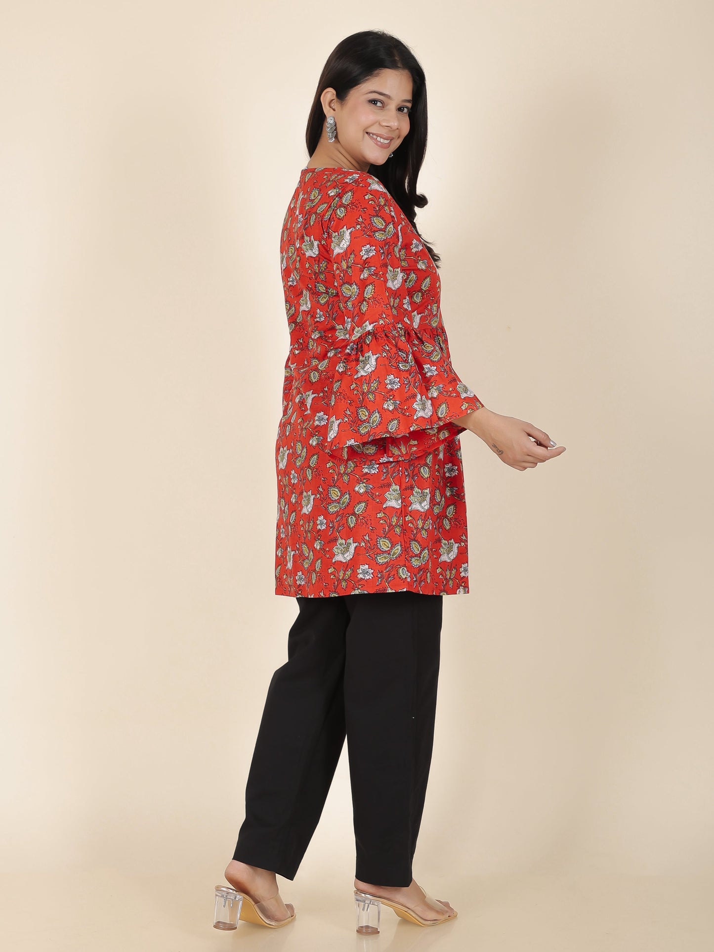 Soft Cotton Floral Kurti