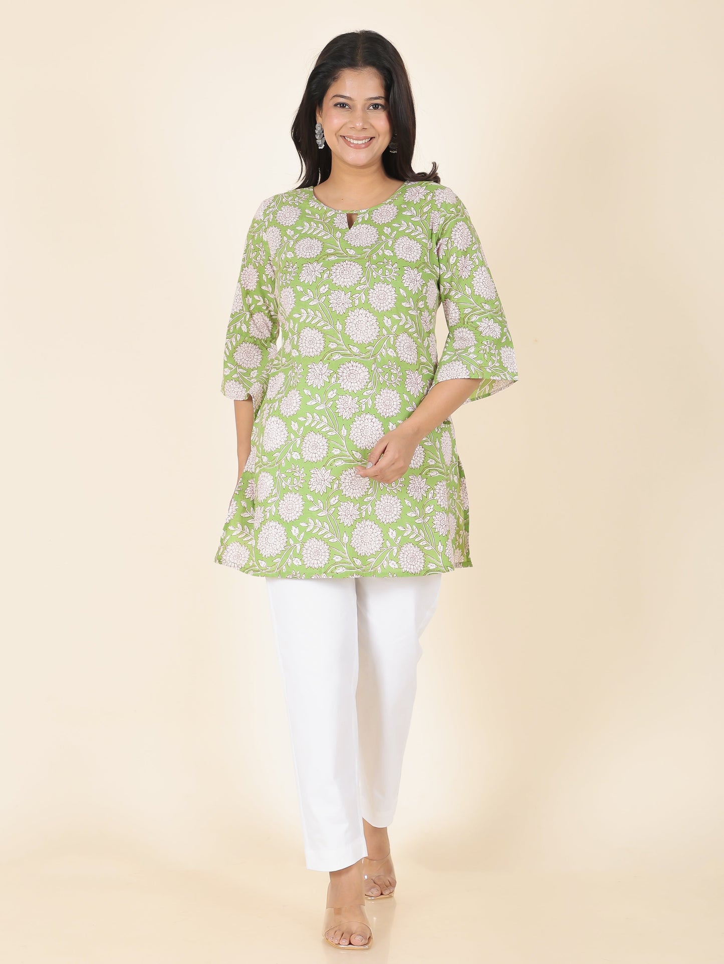 Soft Cotton Floral Kurti