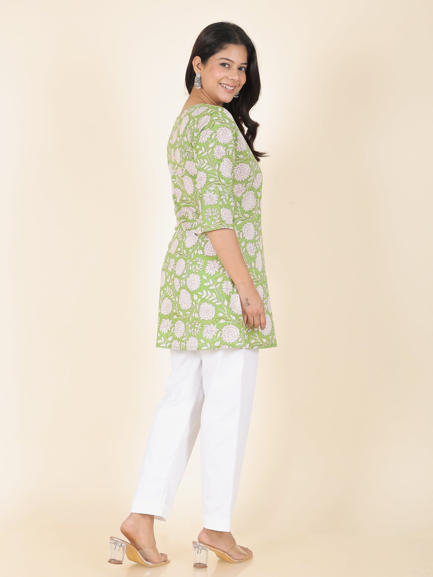 Soft Cotton Floral Kurti