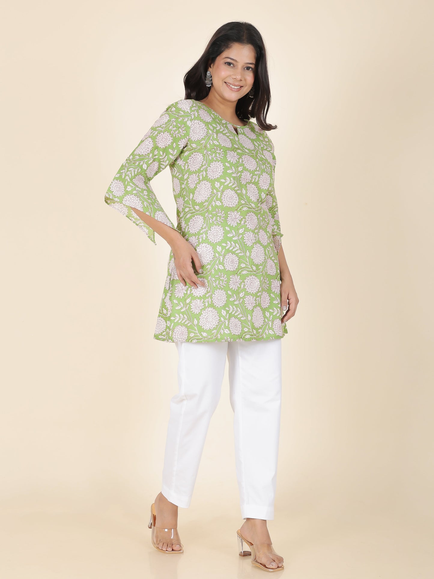 Soft Cotton Floral Kurti