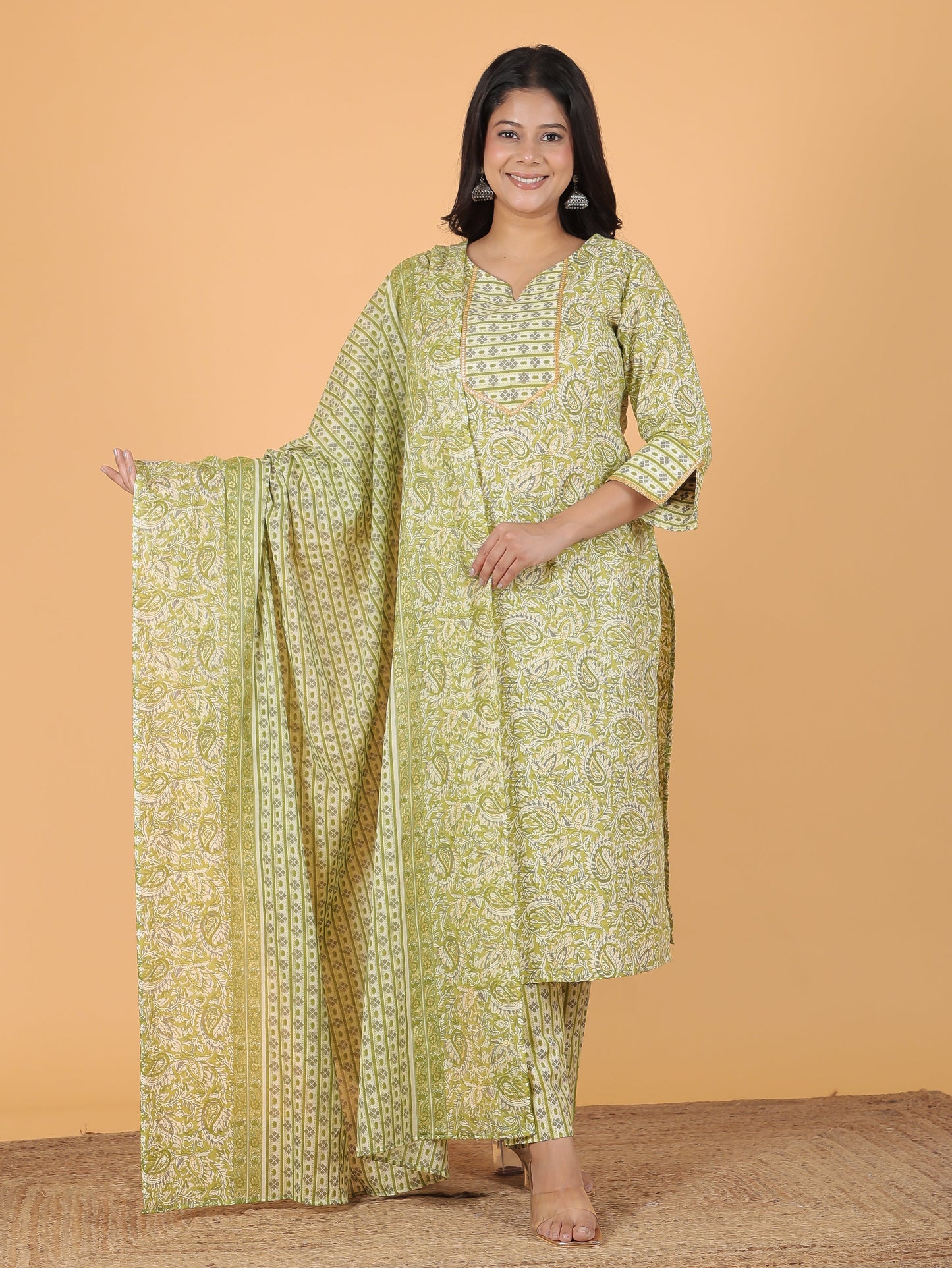 Soft Cotton Floral Kurta