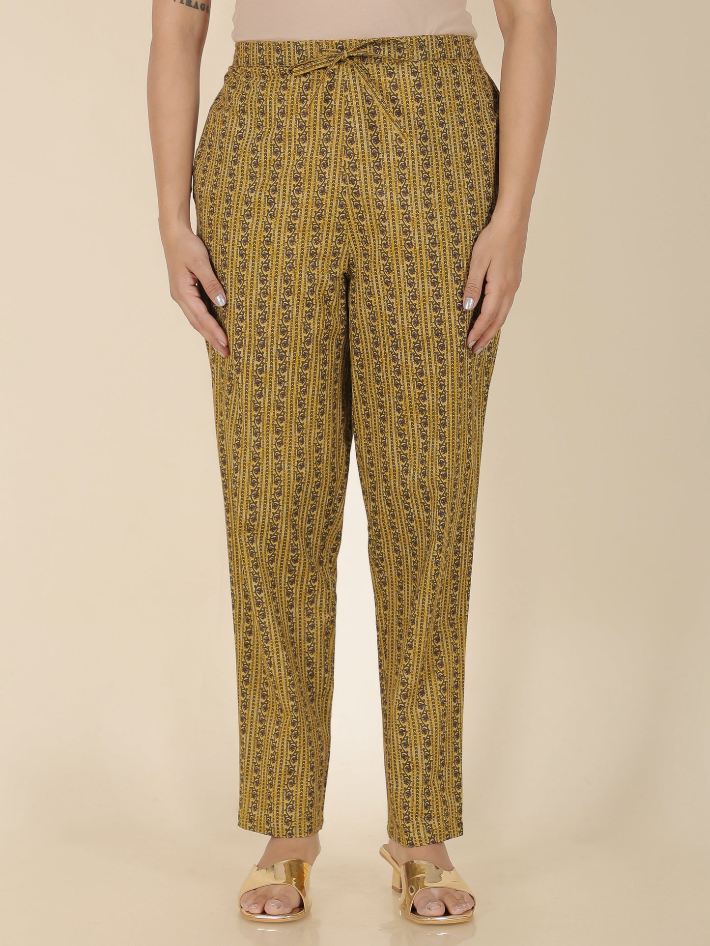 Soft Cotton Striped Pant