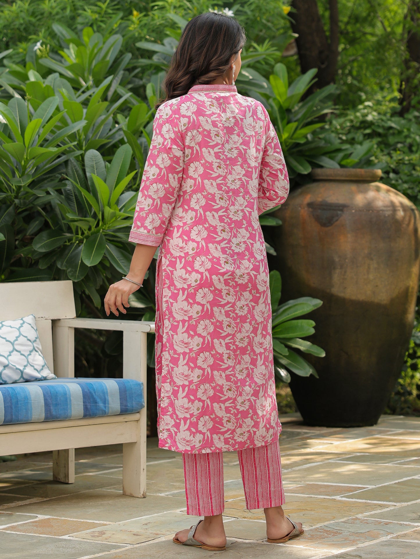 Soft Cotton Floral Kurta