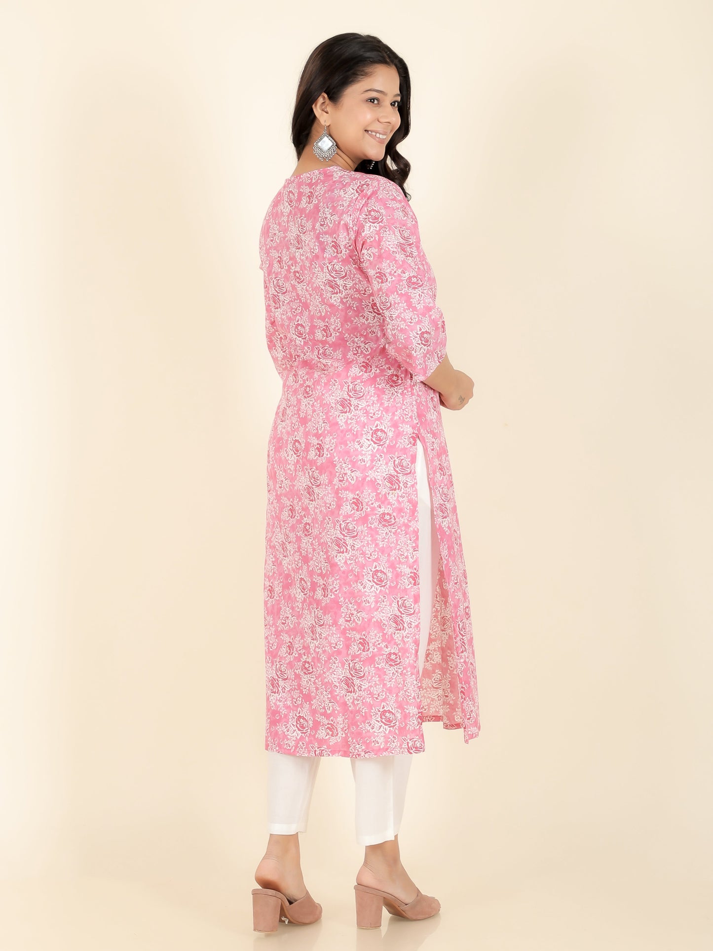 Soft Cotton Floral Kurta