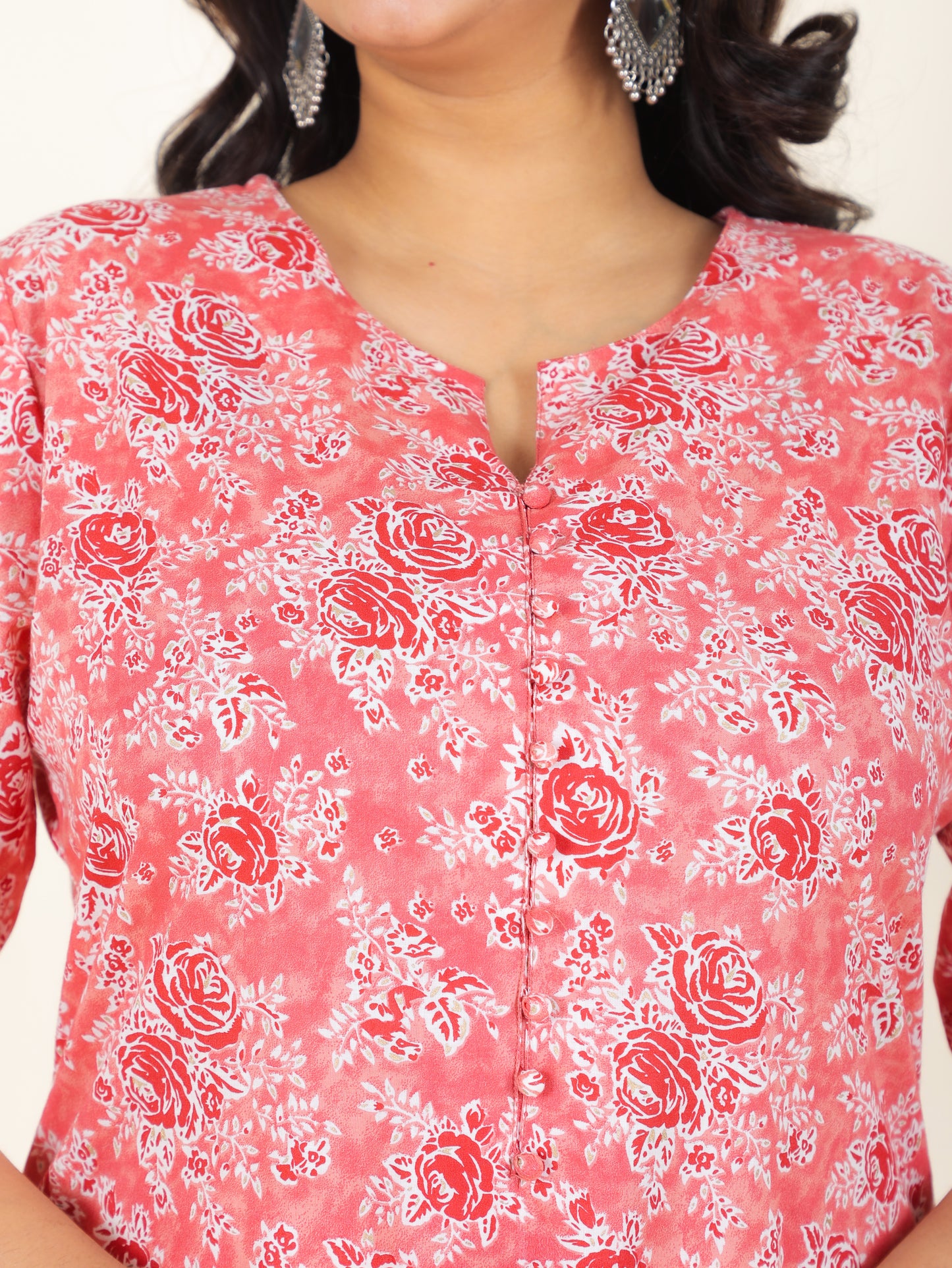 Soft Cotton Floral Kurta