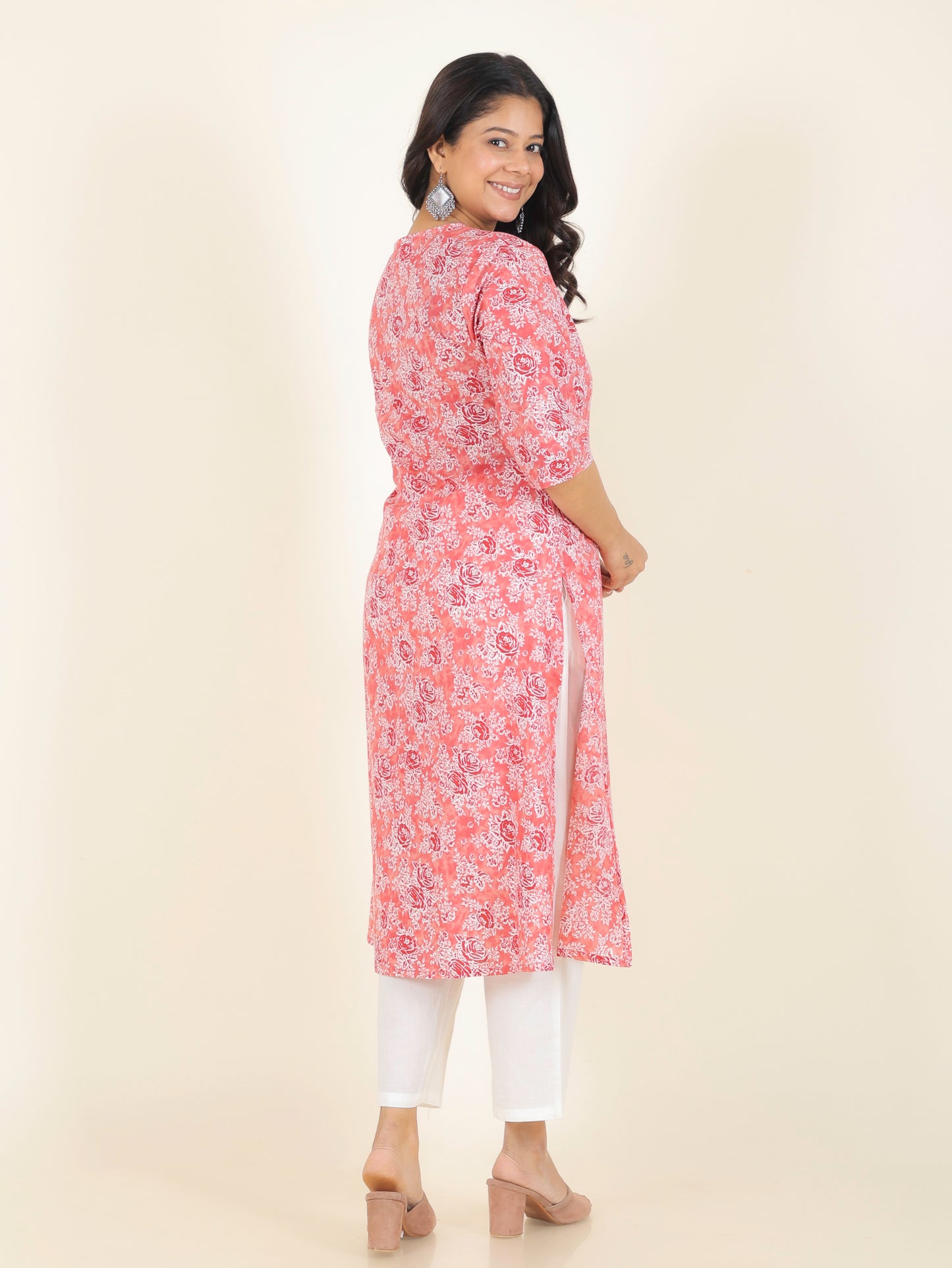 Soft Cotton Floral Kurta