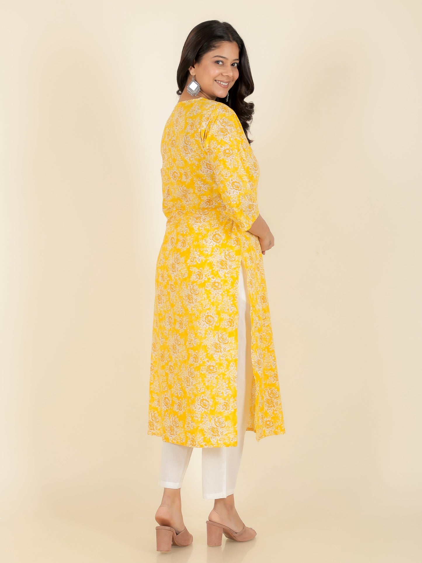 Soft Cotton Floral Kurta