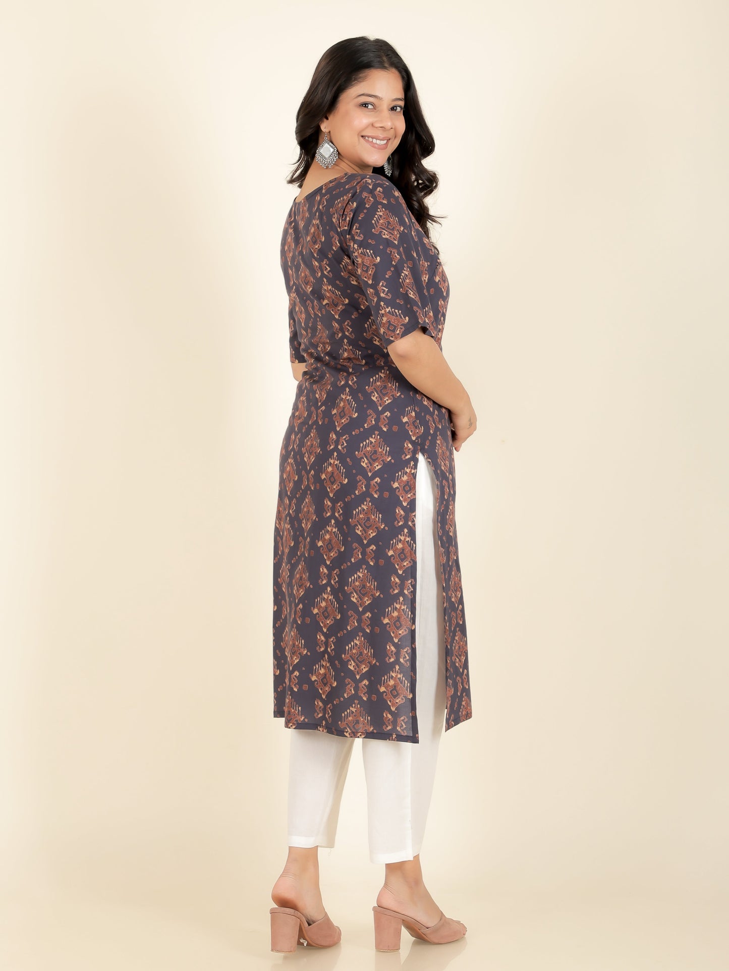 Soft Cotton Ikat Kurta