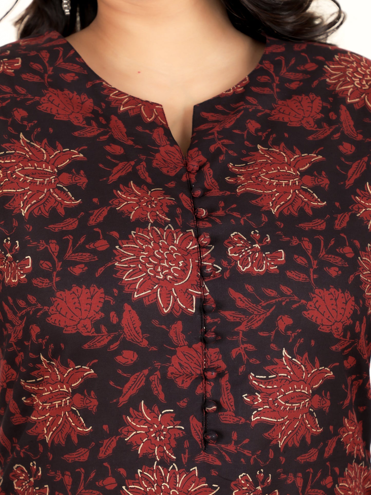 Soft Cotton Floral Kurta