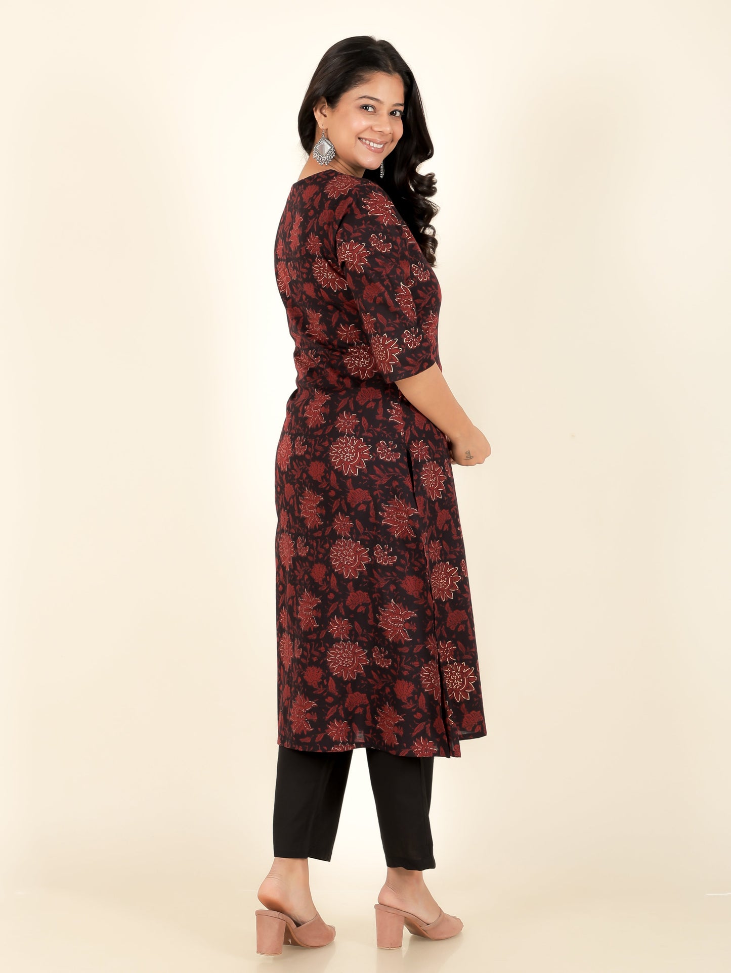 Soft Cotton Floral Kurta