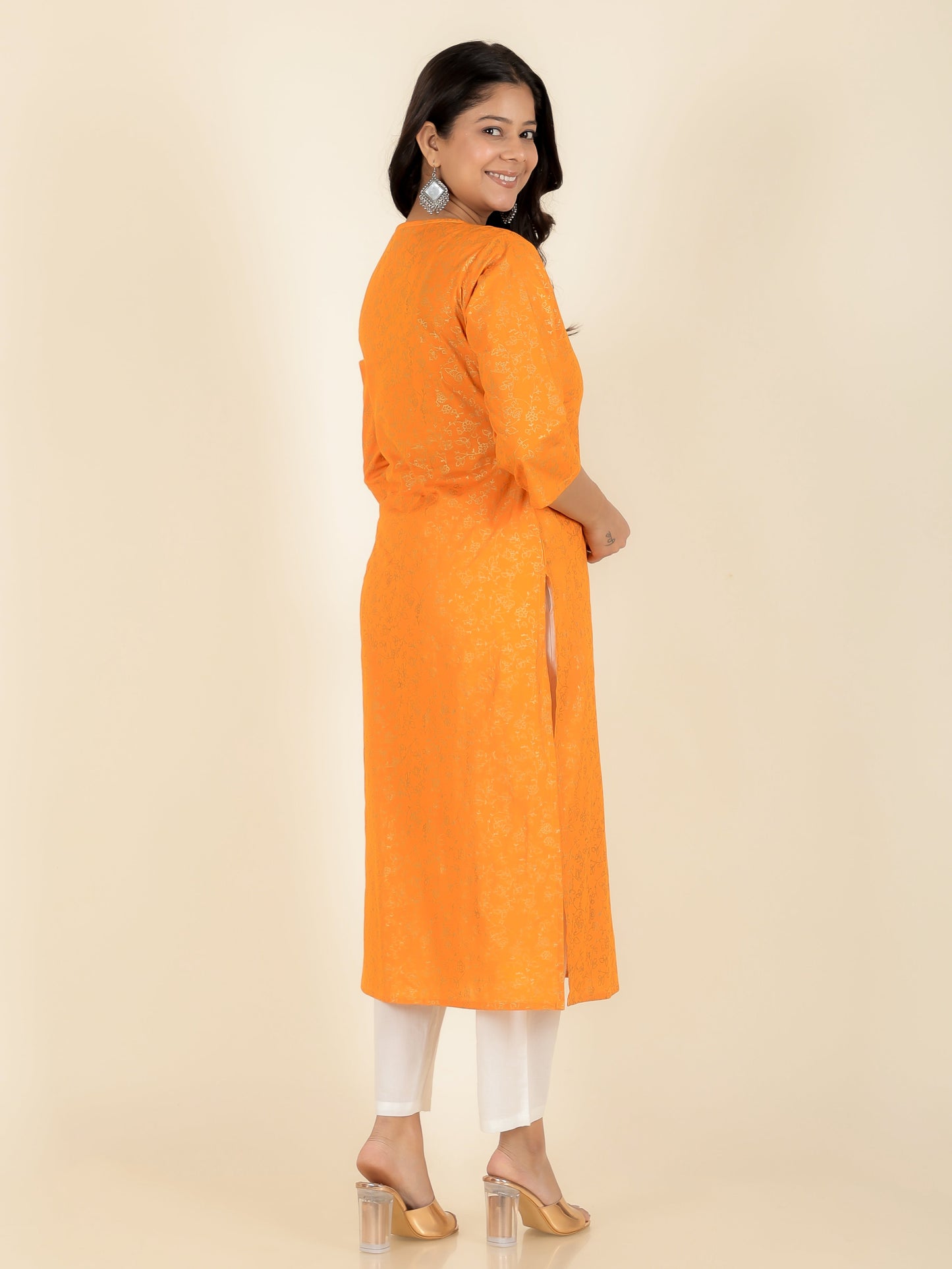 Soft Cotton Floral Kurta