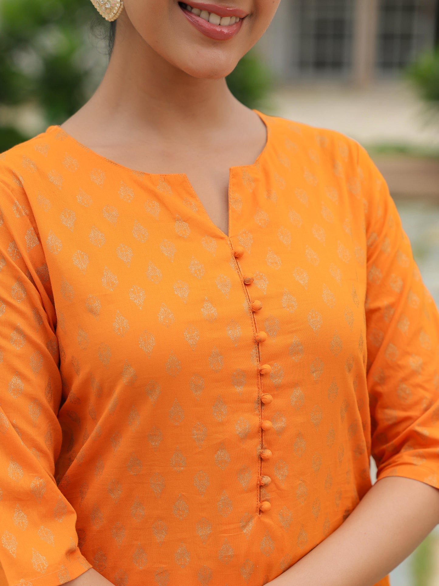 Soft Cotton Floral Kurta