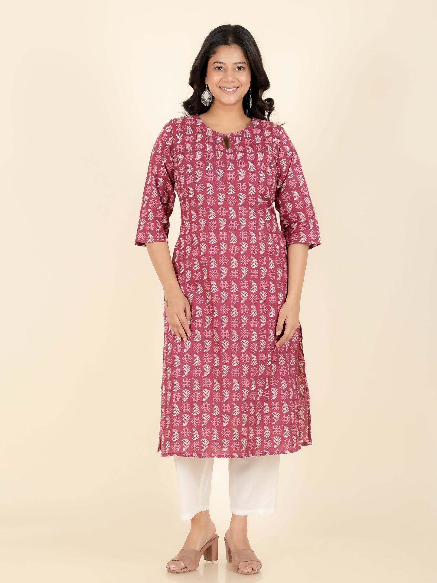 Soft Cotton Abstract Kurta