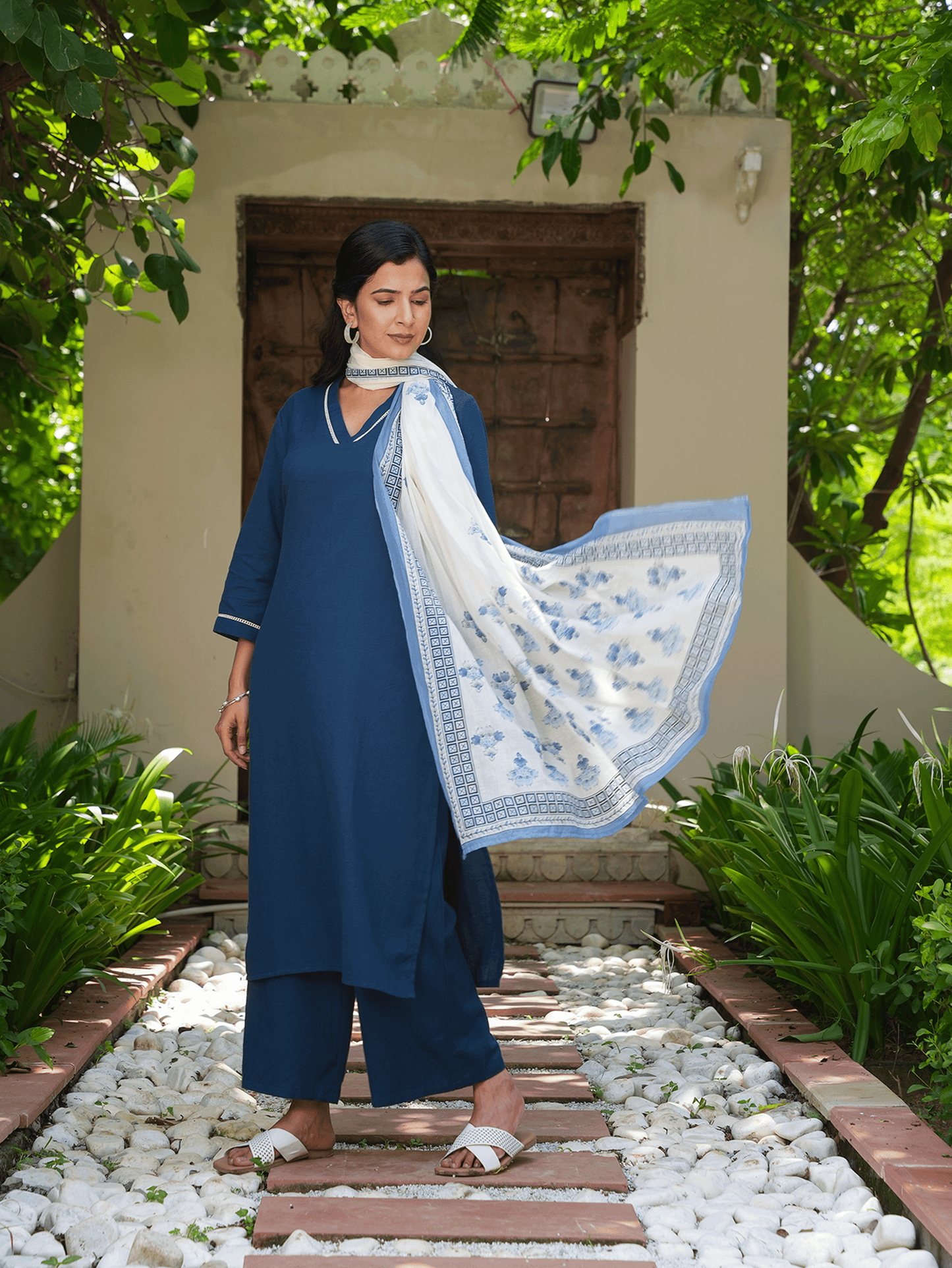 Linen Cotton Solid Kurta