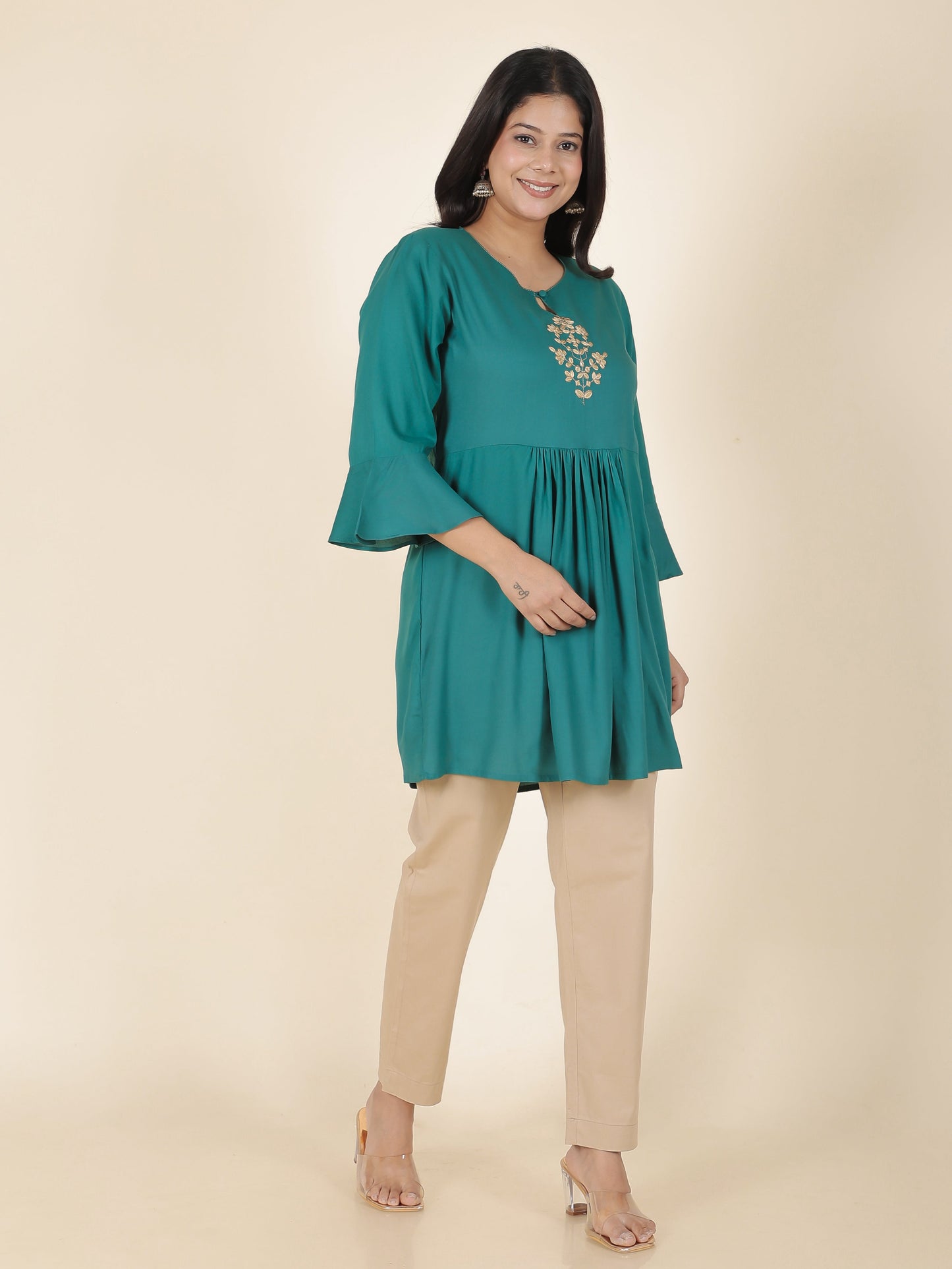 Rayon Solid Kurti