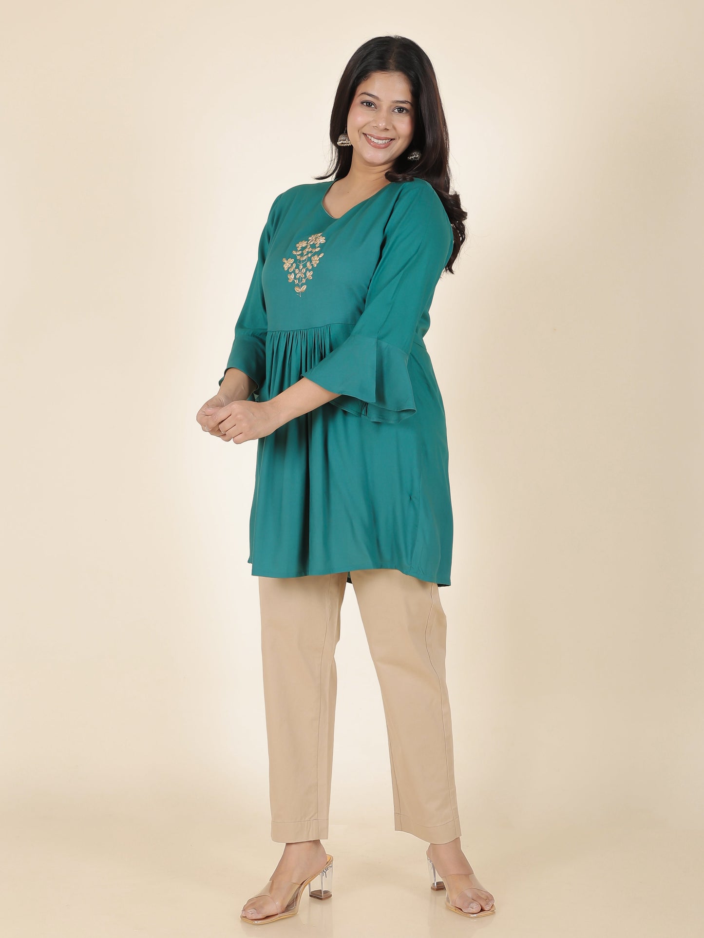 Rayon Solid Kurti