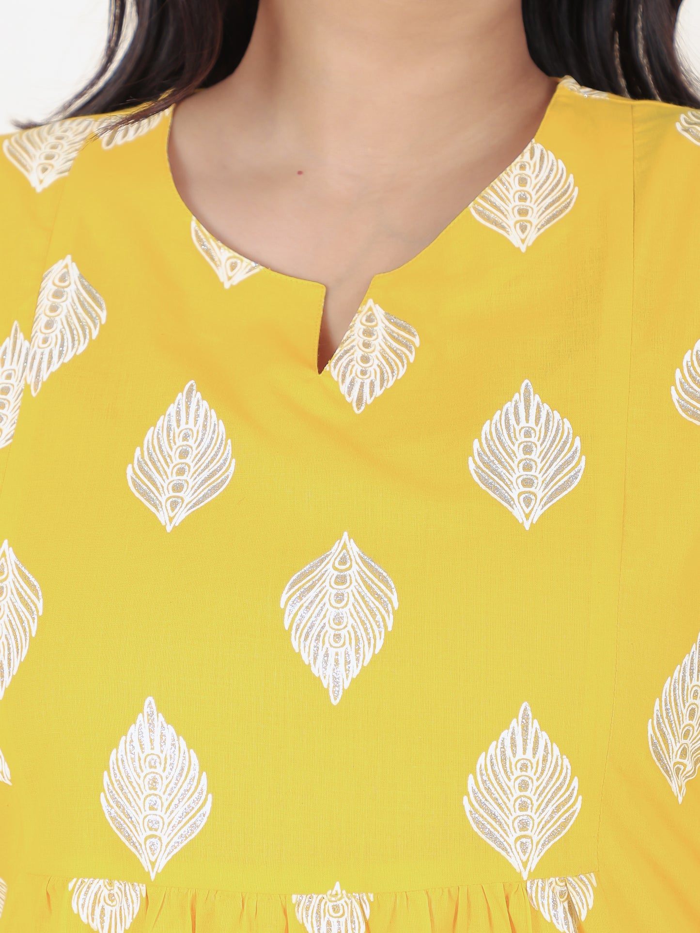 Soft Cotton Geometric Kurti