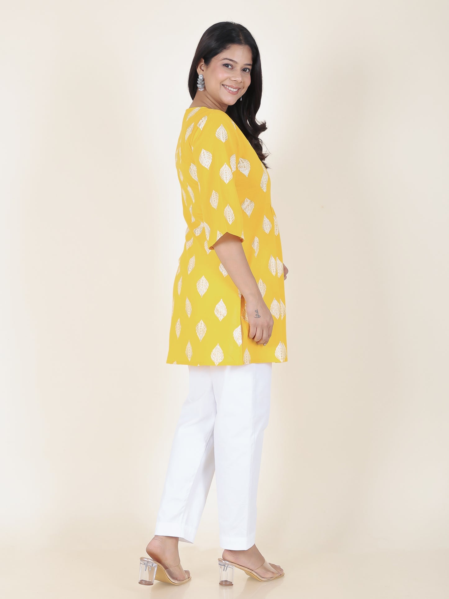 Soft Cotton Geometric Kurti