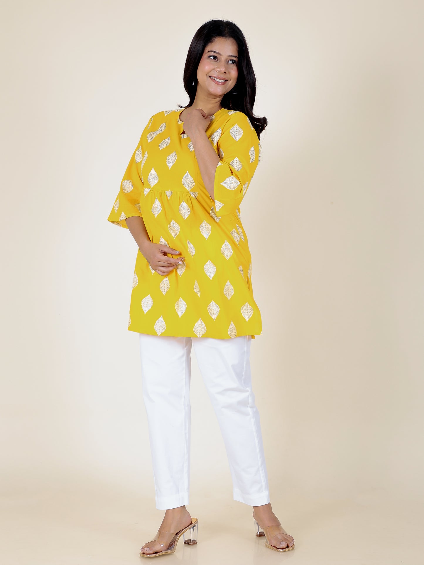 Soft Cotton Geometric Kurti