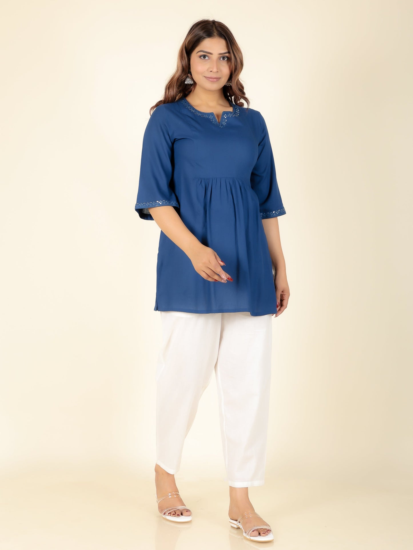 Rayon Solid Kurti