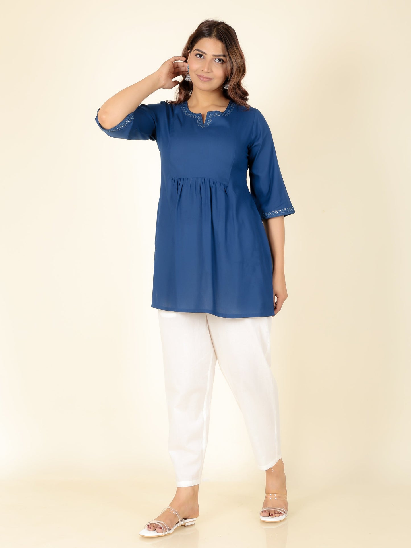 Rayon Solid Kurti