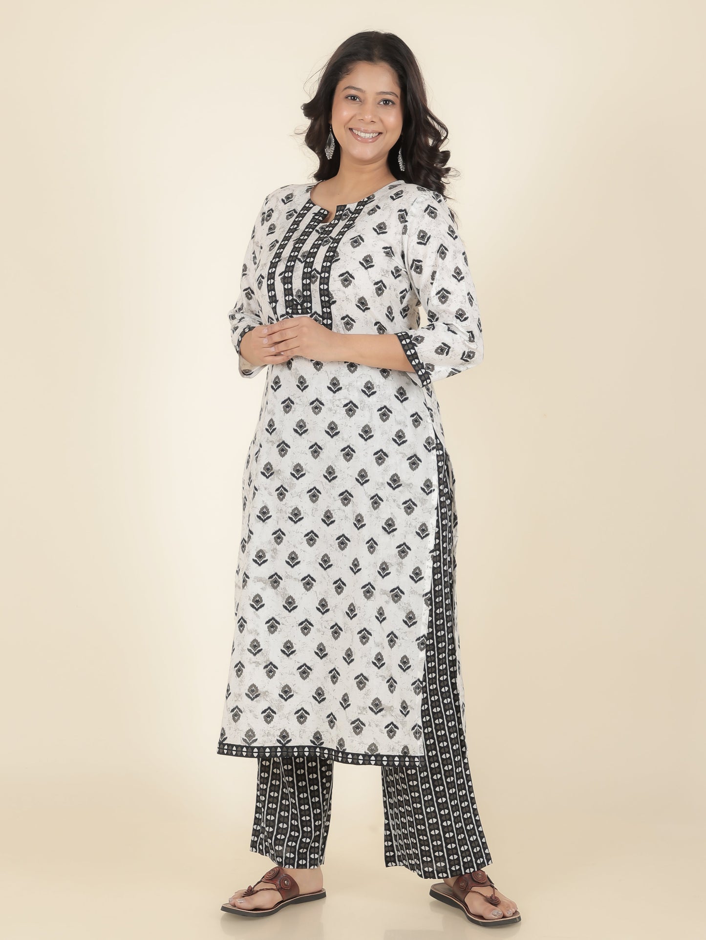 Soft Cotton Ikat Kurta