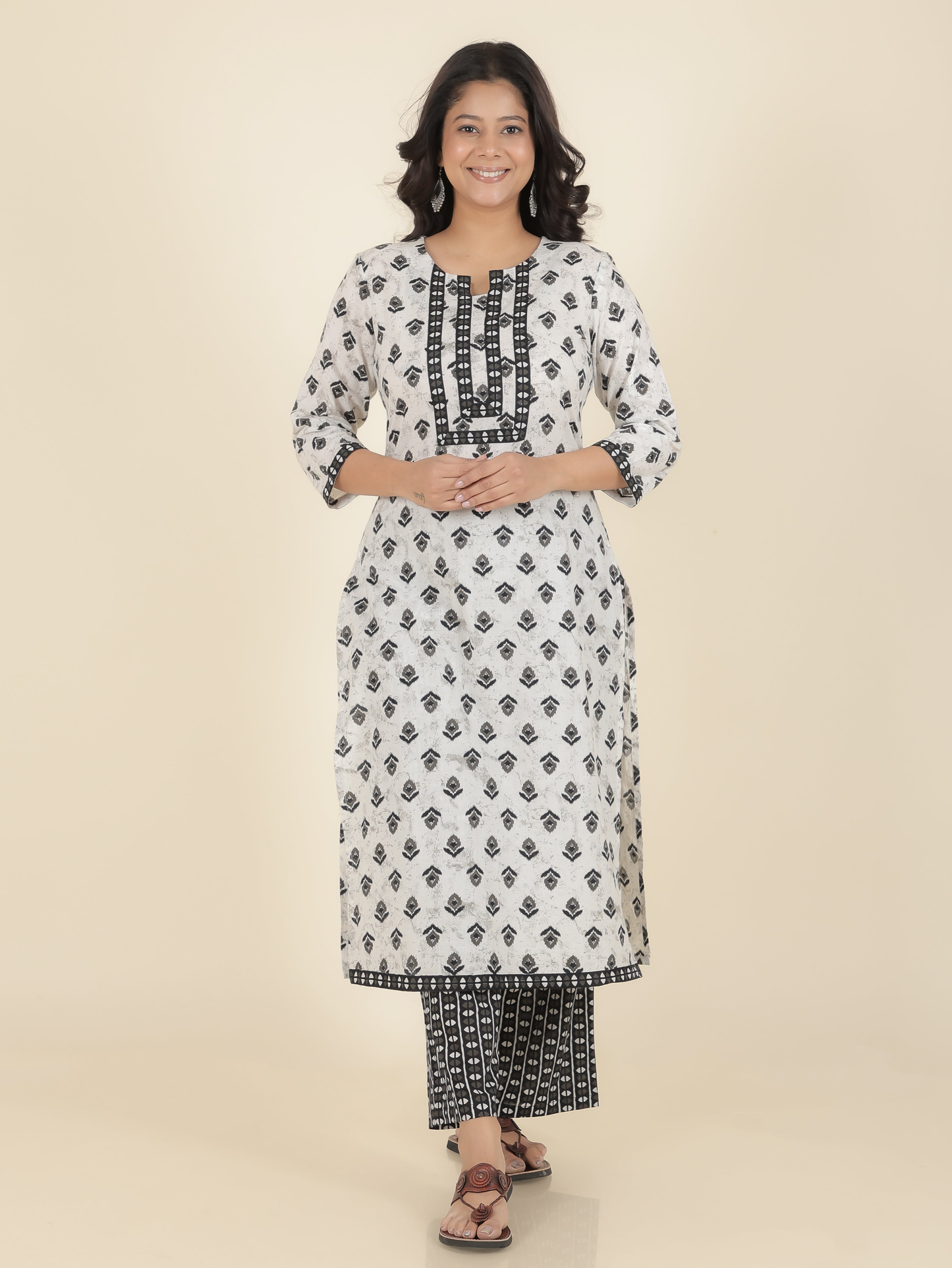 Soft Cotton Ikat Kurta