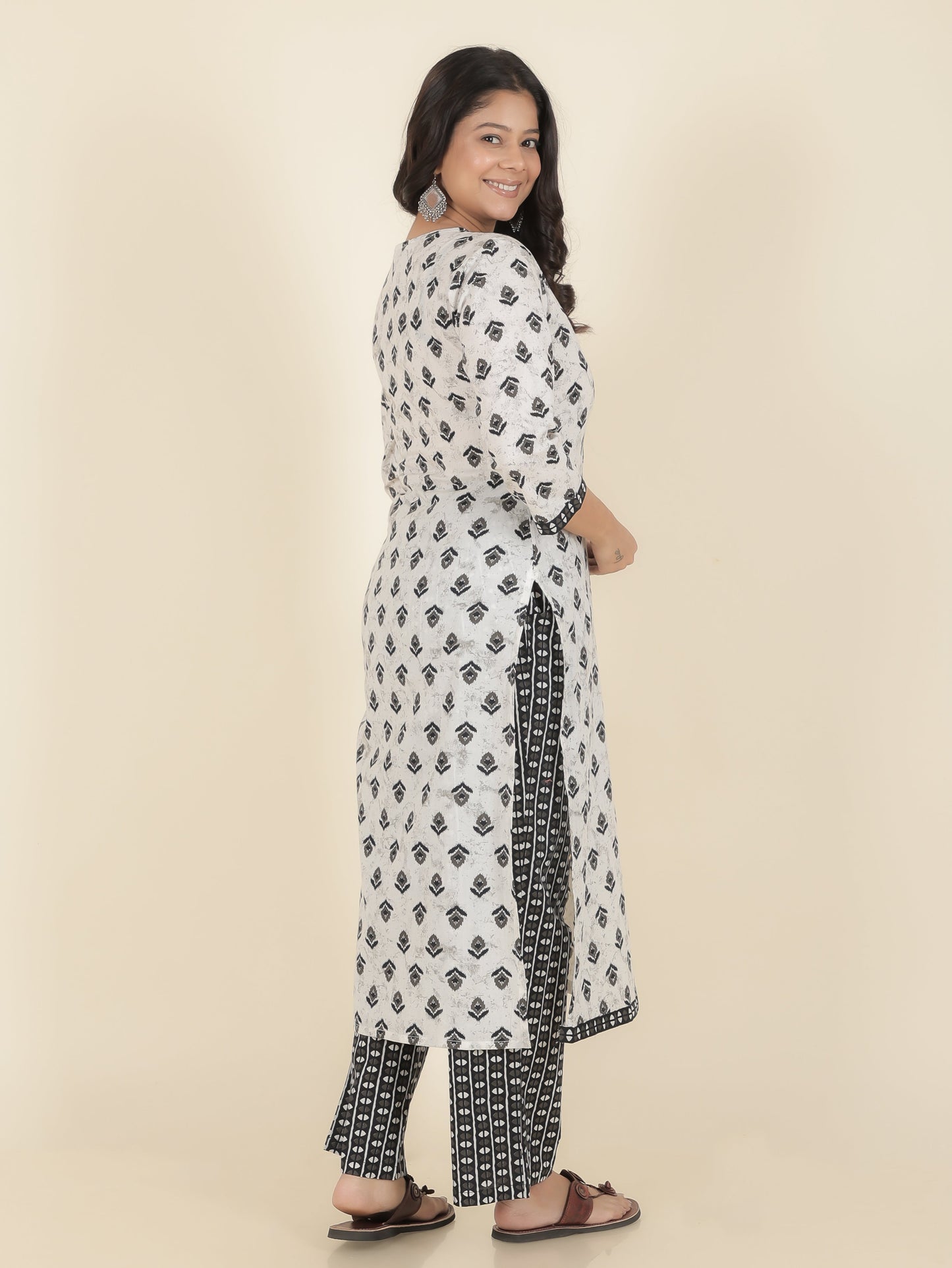 Soft Cotton Ikat Kurta