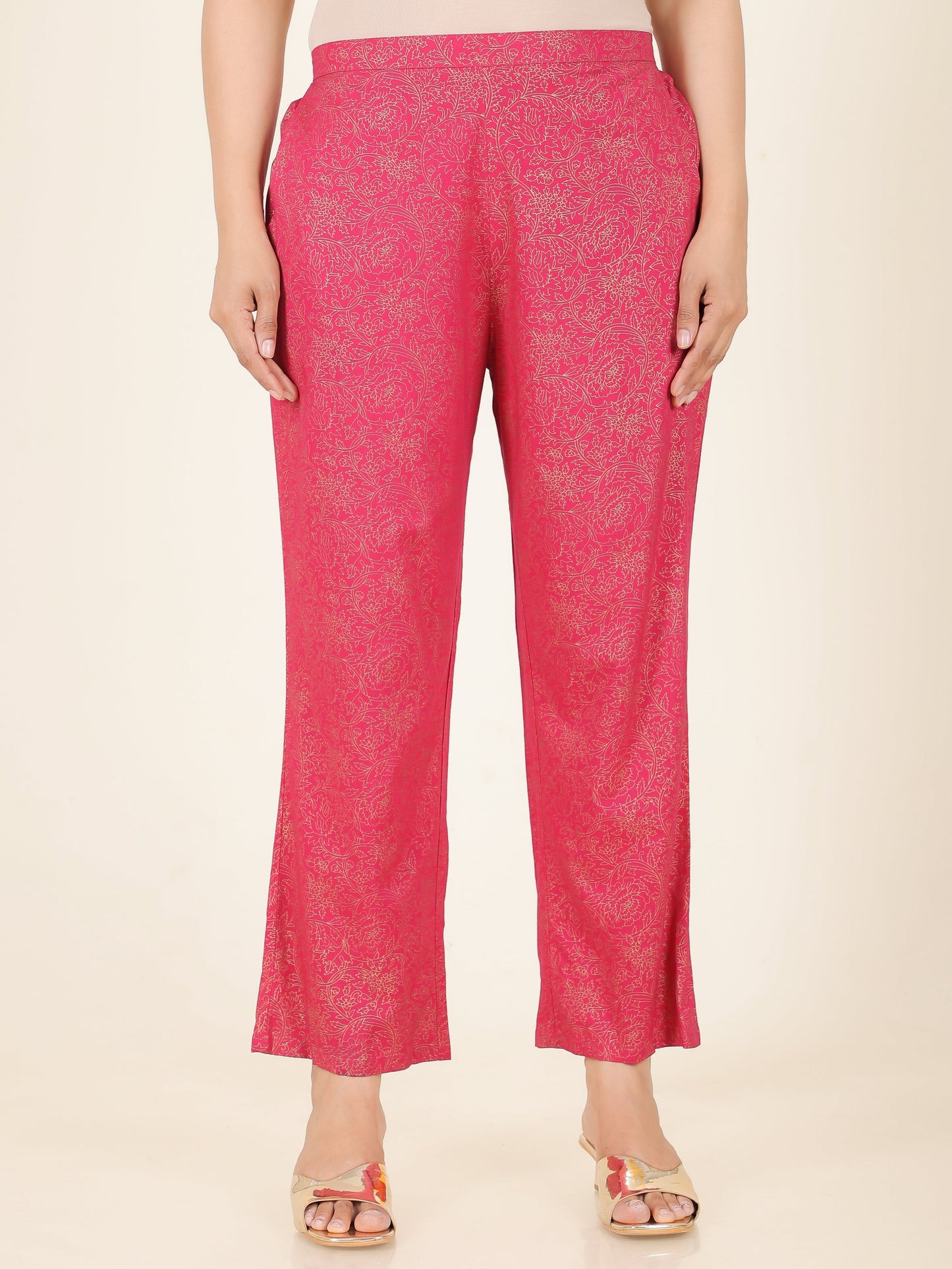 Rayon Gold foil Pant