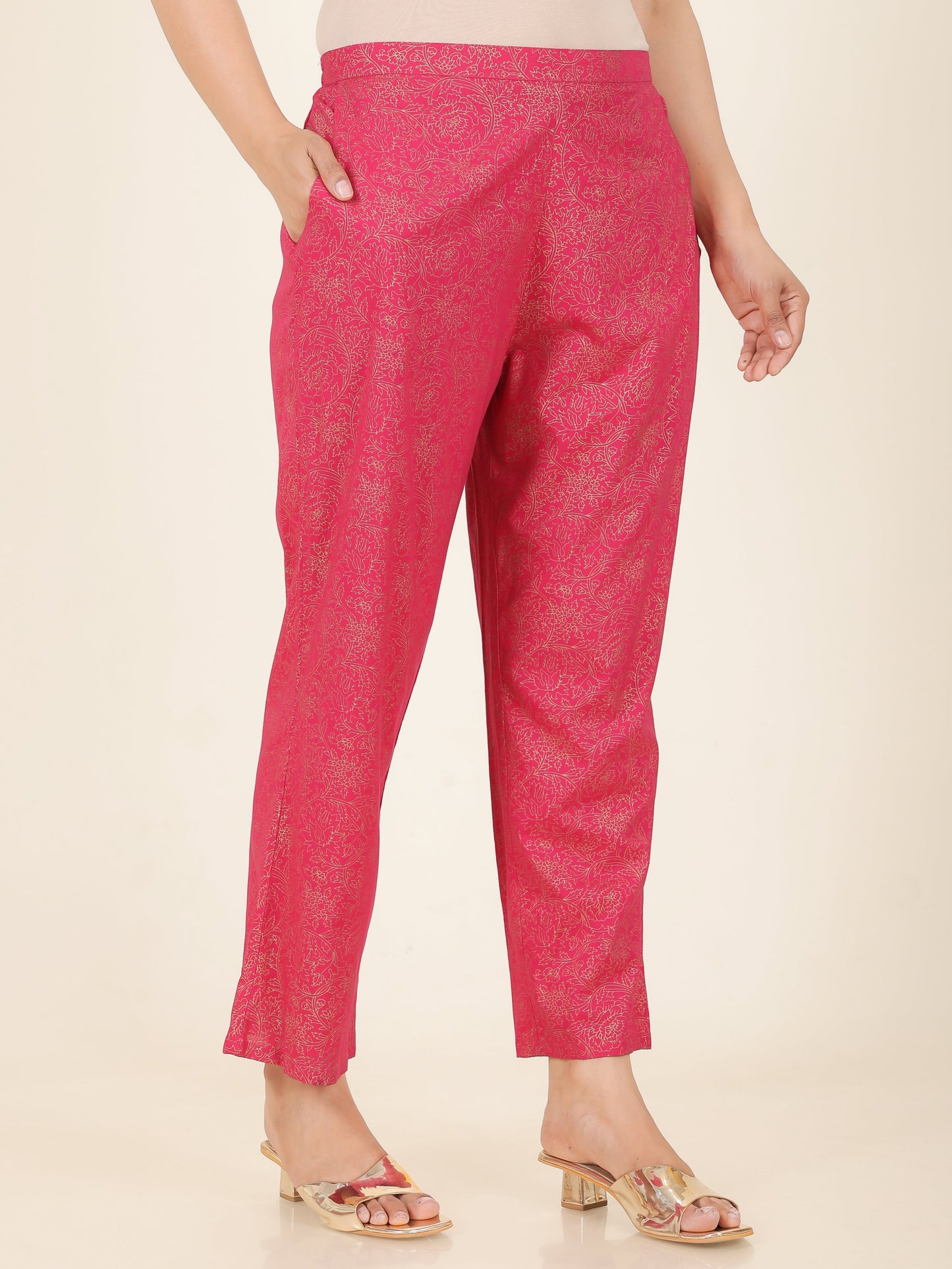 Rayon Gold foil Pant