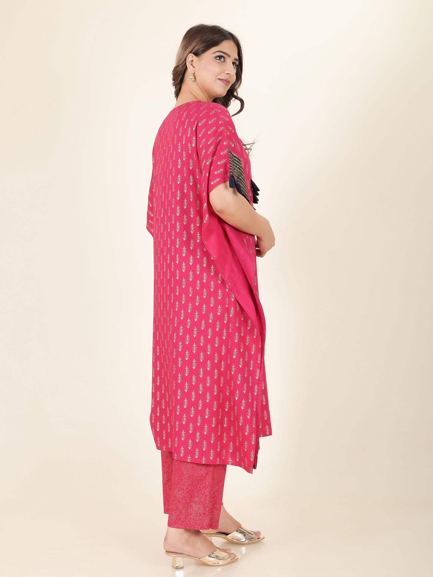 Rayon Gold foil Kurta